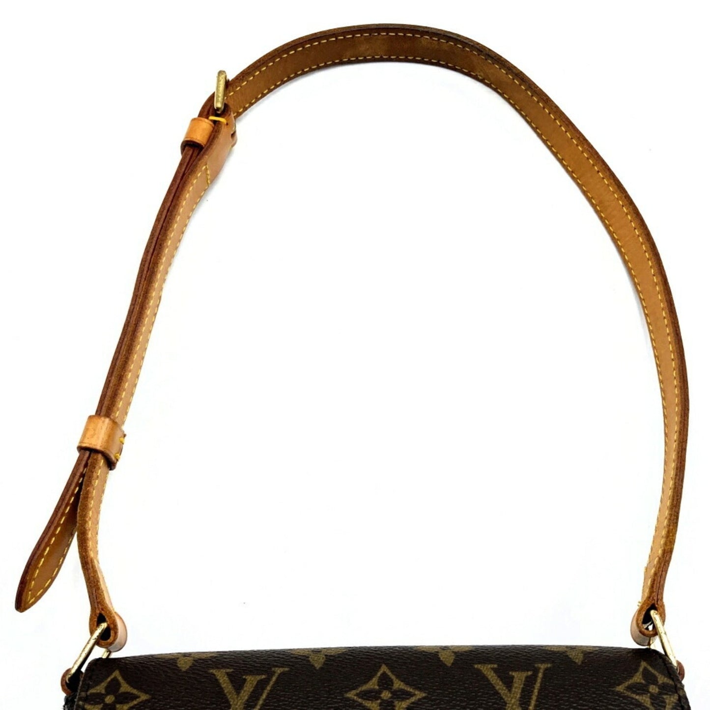 Louis Vuitton Musette Salsa, Brown, Canvas, shoulder