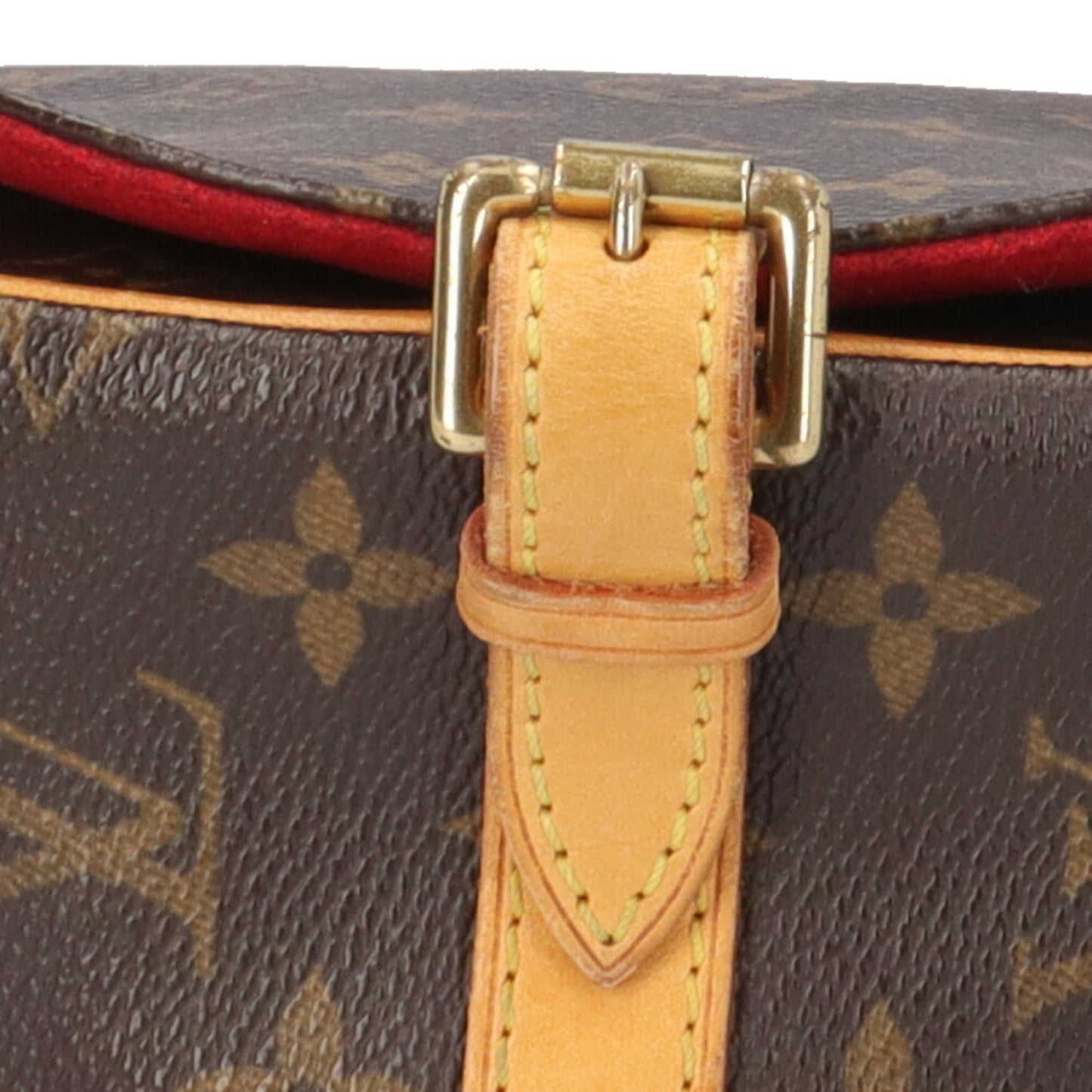 Louis Vuitton Tambourin, Brown, Canvas, shoulder