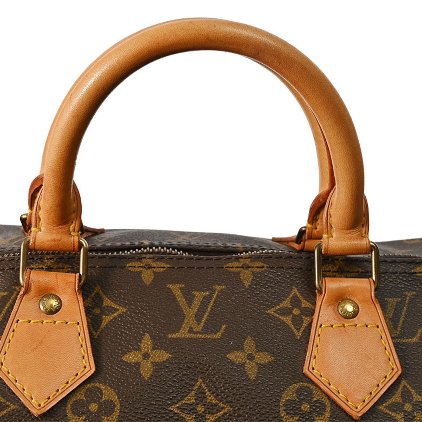 Louis Vuitton Speedy 40, Brown, Canvas, travel