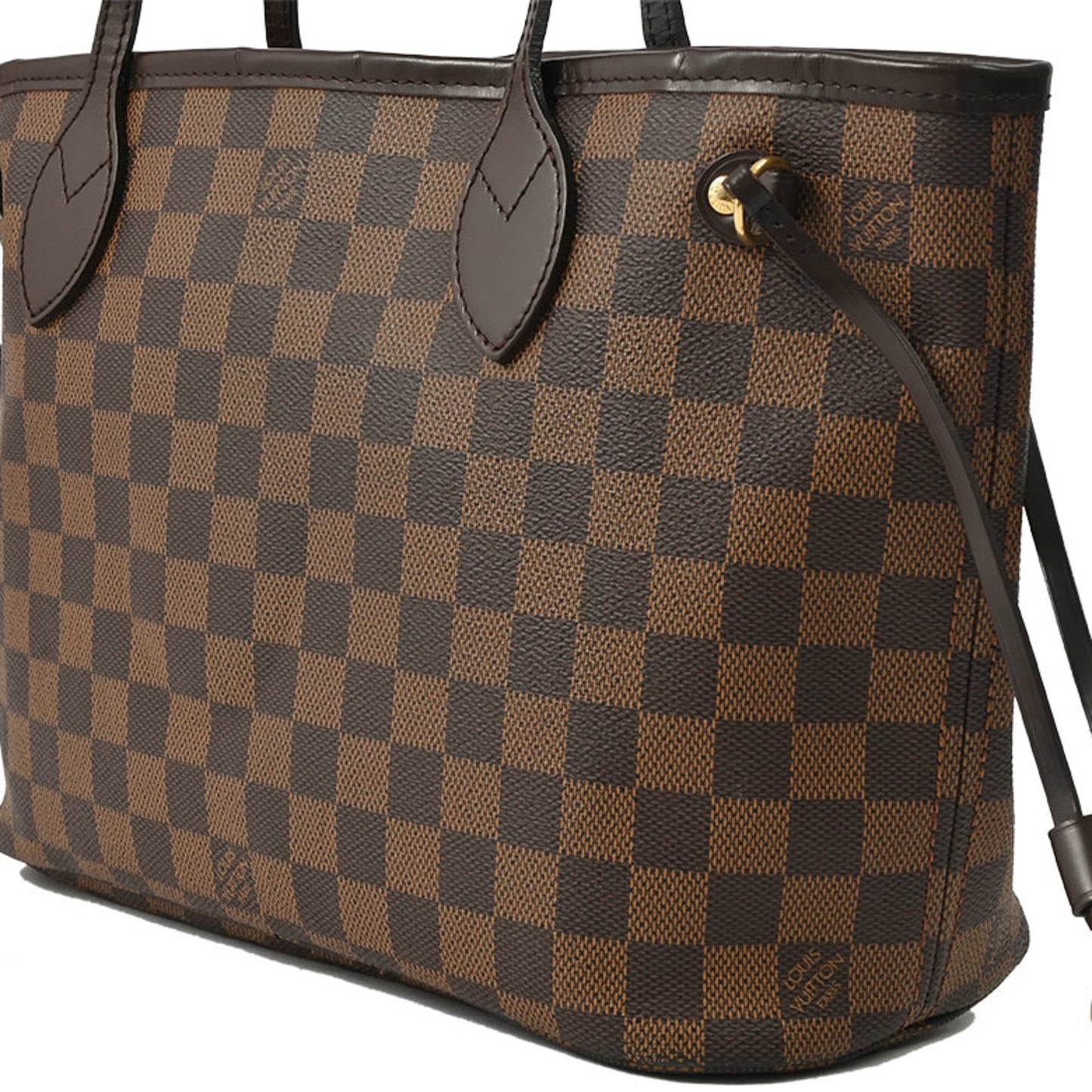 Louis Vuitton Neverfull PM, Brown, Canvas, tote
