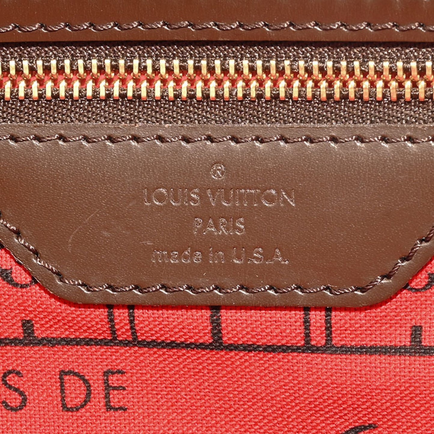 Louis Vuitton Neverfull PM, Brown, Canvas, tote