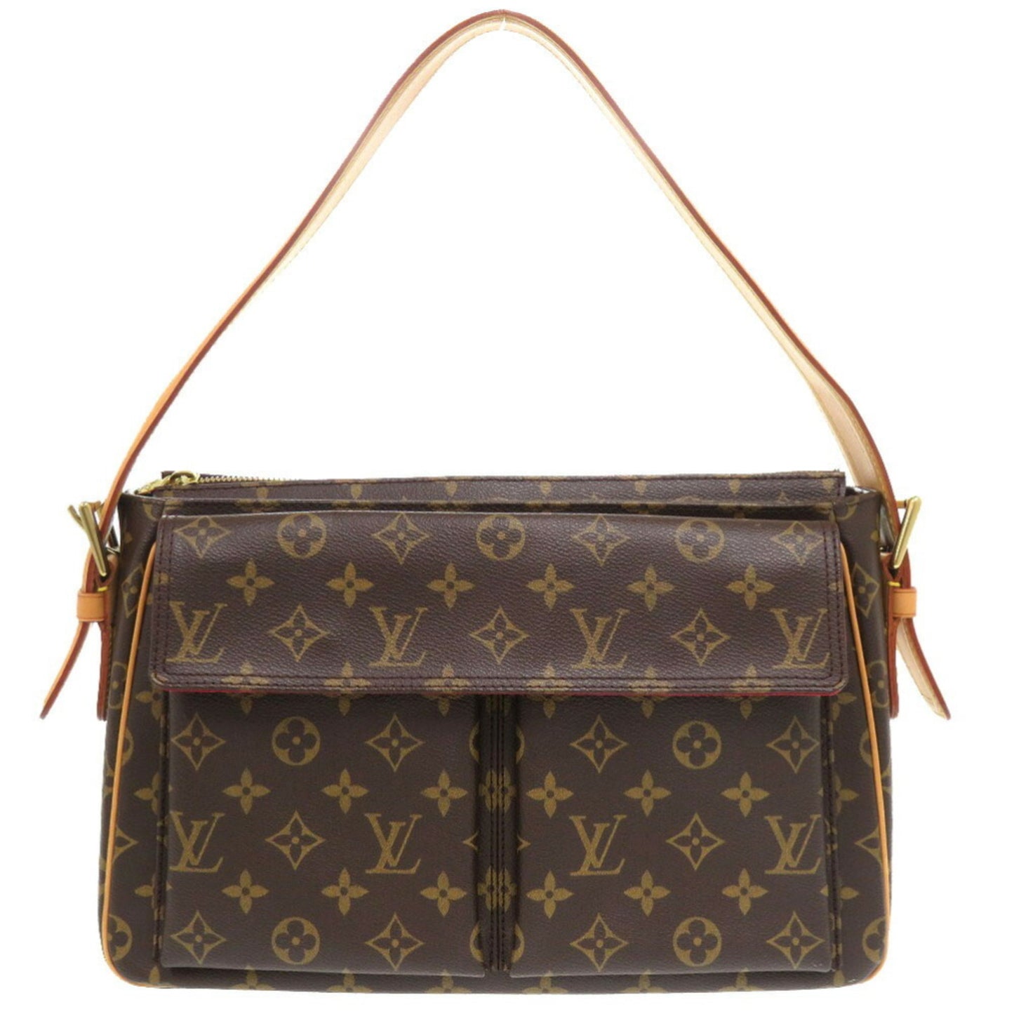Louis Vuitton Viva Cité, Brown, Canvas, shoulder