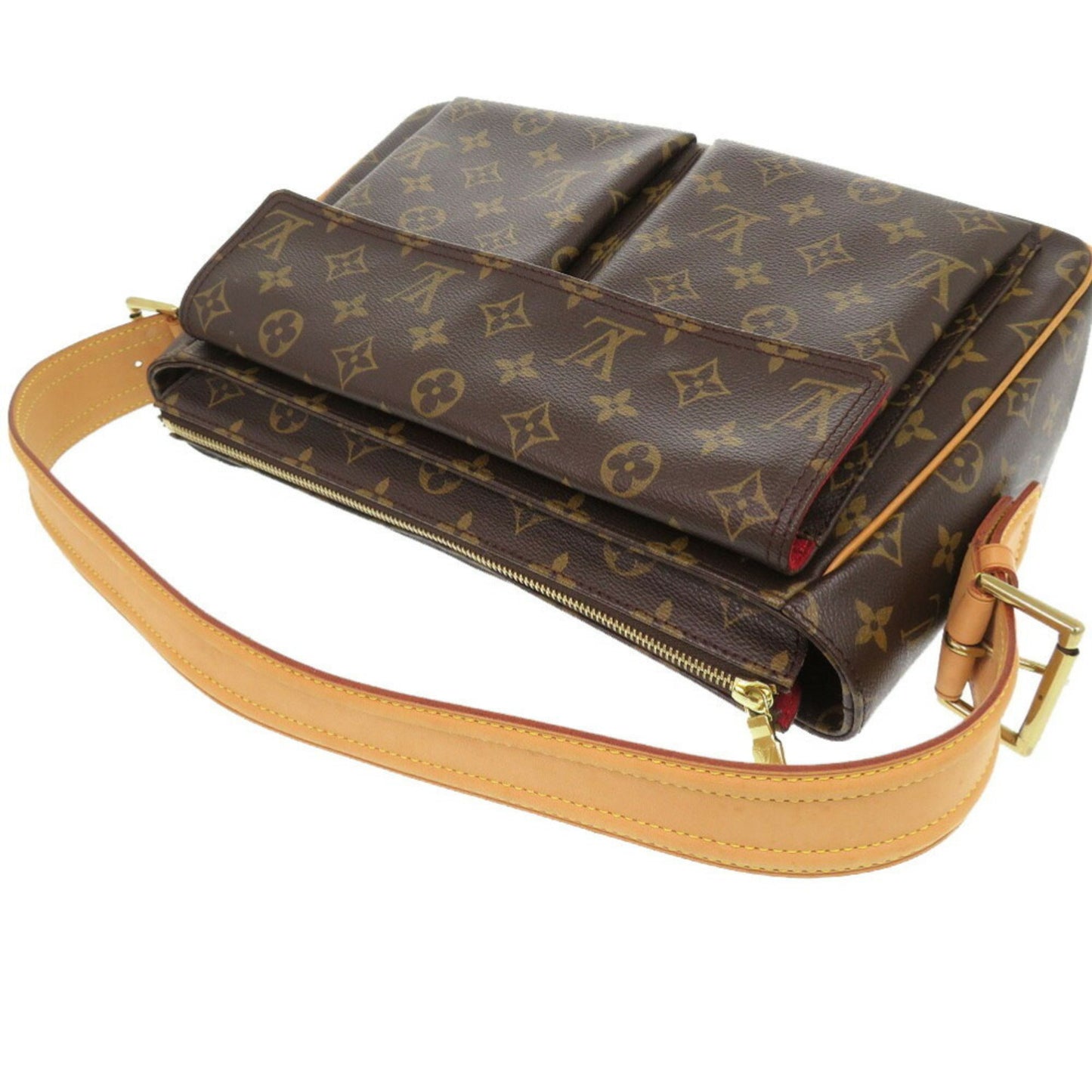 Louis Vuitton Viva Cité, Brown, Canvas, shoulder