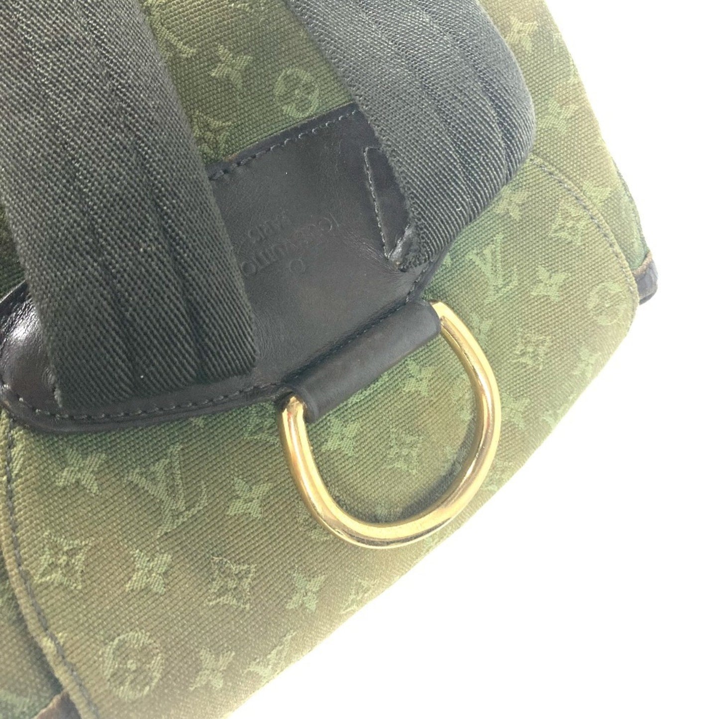 Louis Vuitton Montsouris GM, Khaki, Canvas, backpack