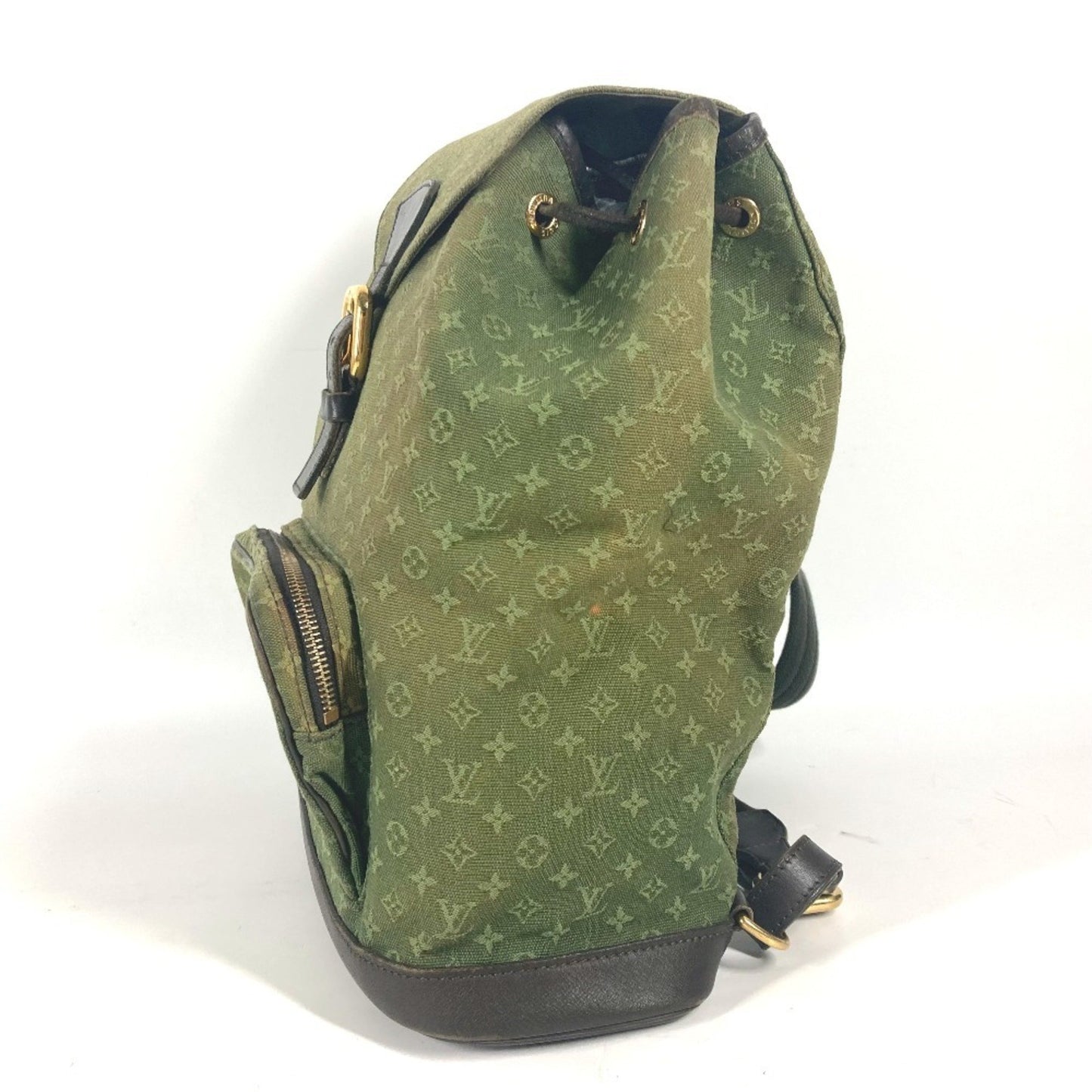 Louis Vuitton Montsouris GM, Khaki, Canvas, backpack