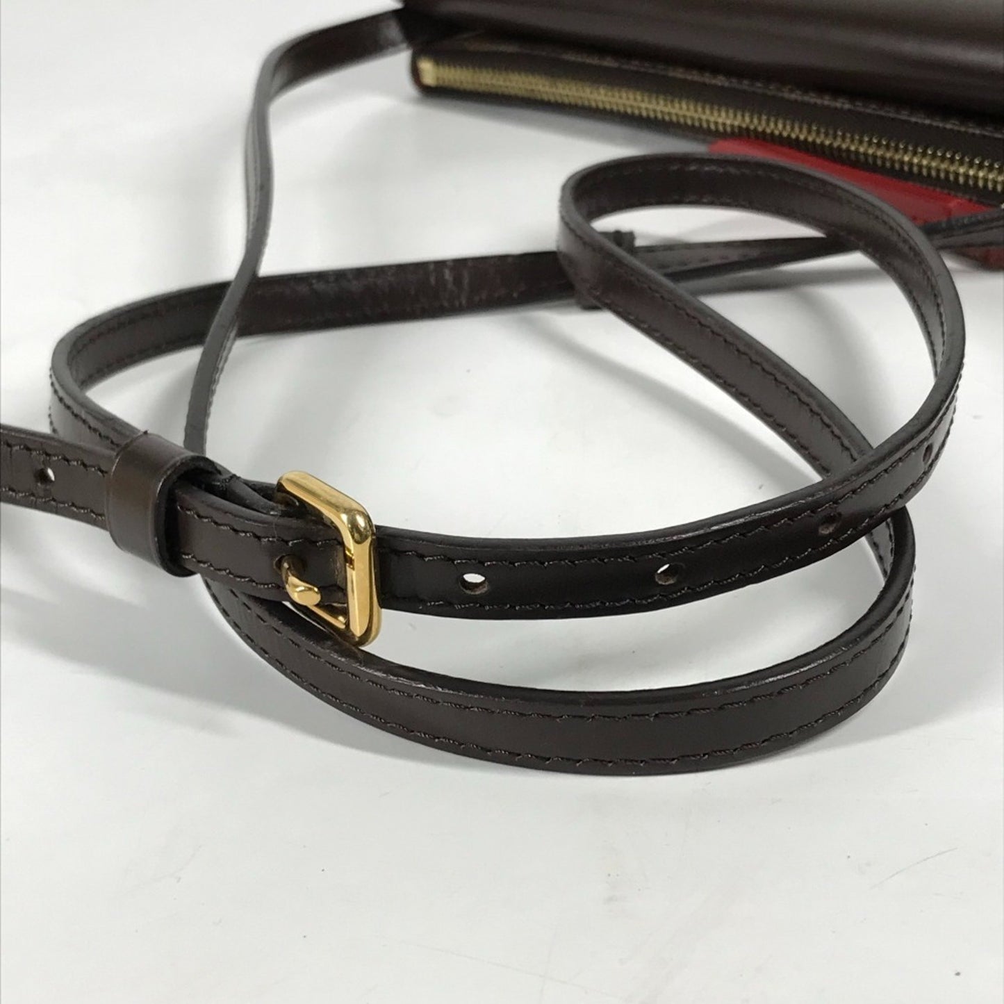 Louis Vuitton Twice, Brown, Canvas, shoulder