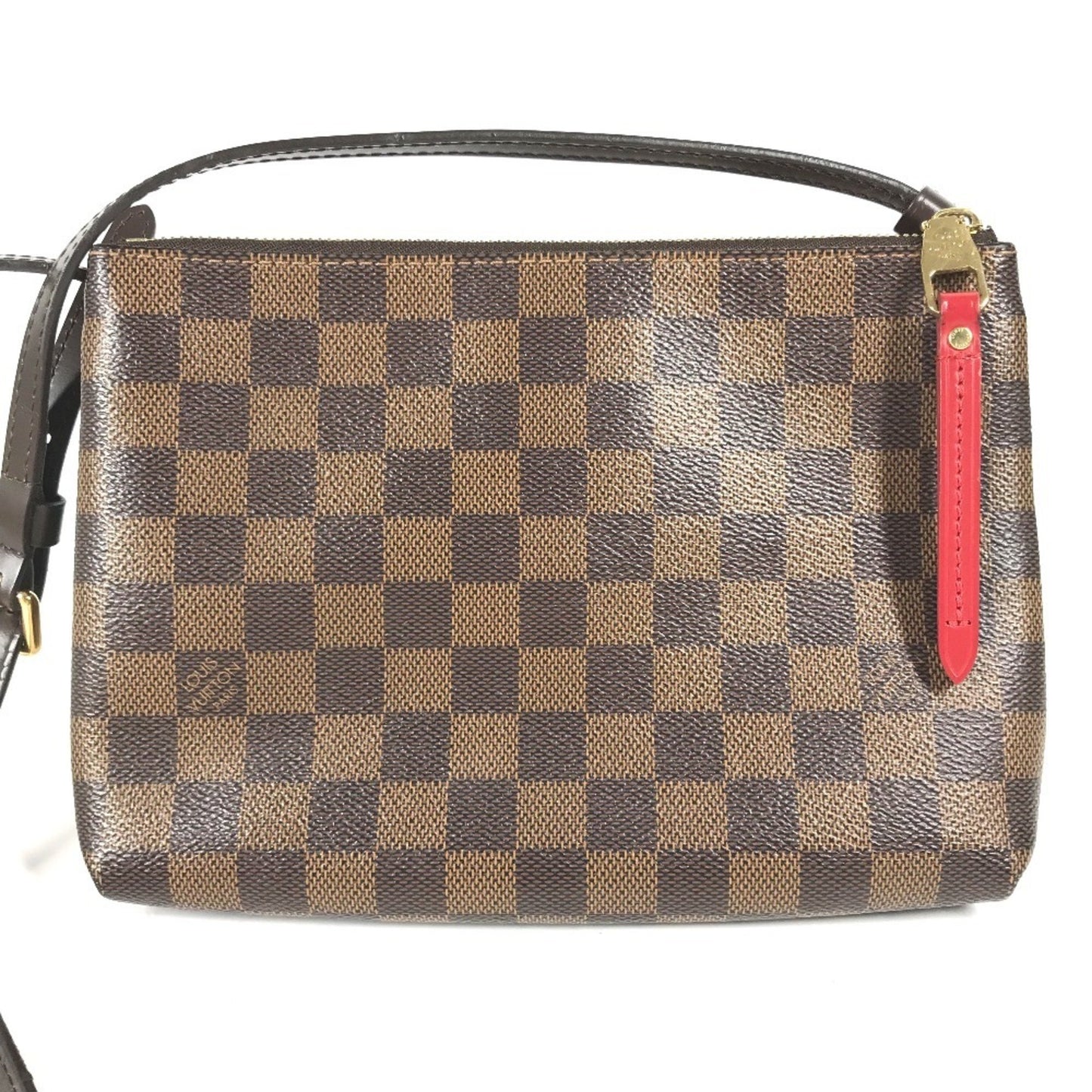 Louis Vuitton Twice, Brown, Canvas, shoulder