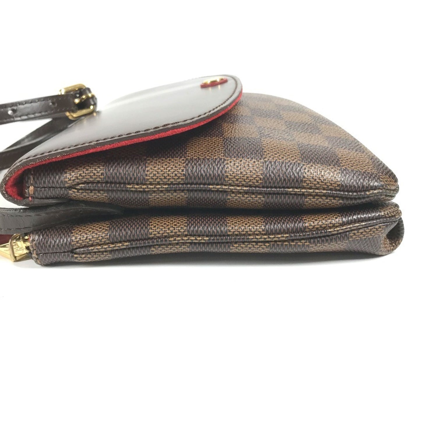 Louis Vuitton Twice, Brown, Canvas, shoulder