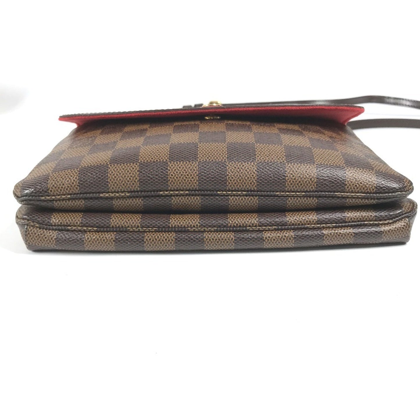 Louis Vuitton Twice, Brown, Canvas, shoulder