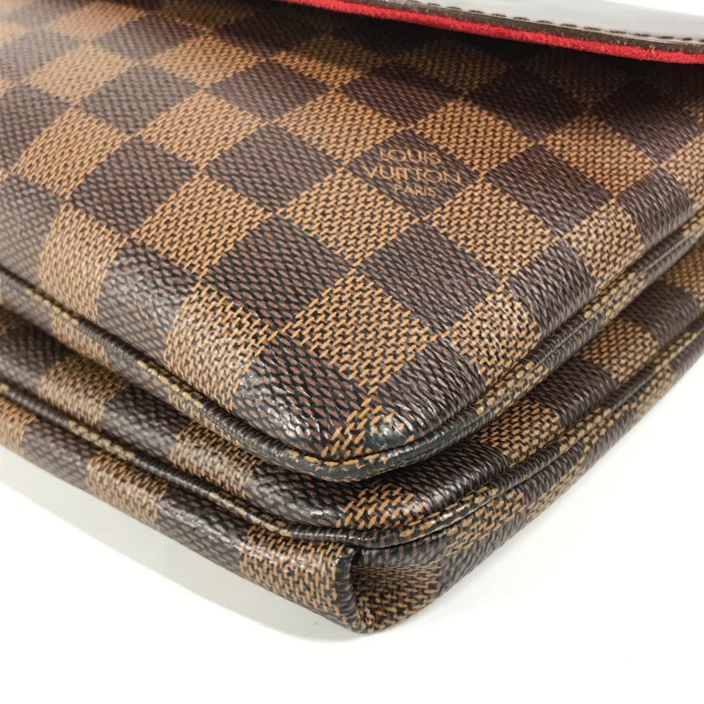 Louis Vuitton Twice, Brown, Canvas, shoulder