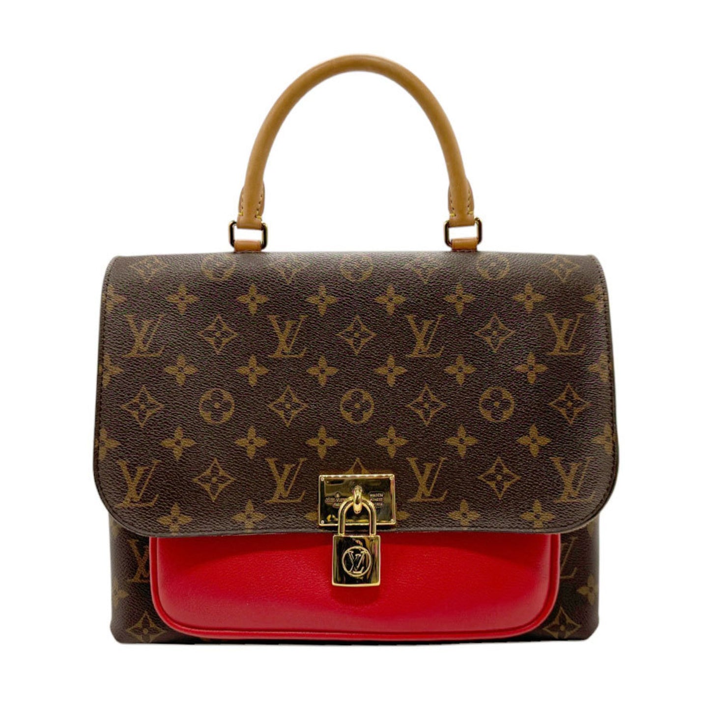 Louis Vuitton Marignan, Brown, Canvas, handbag