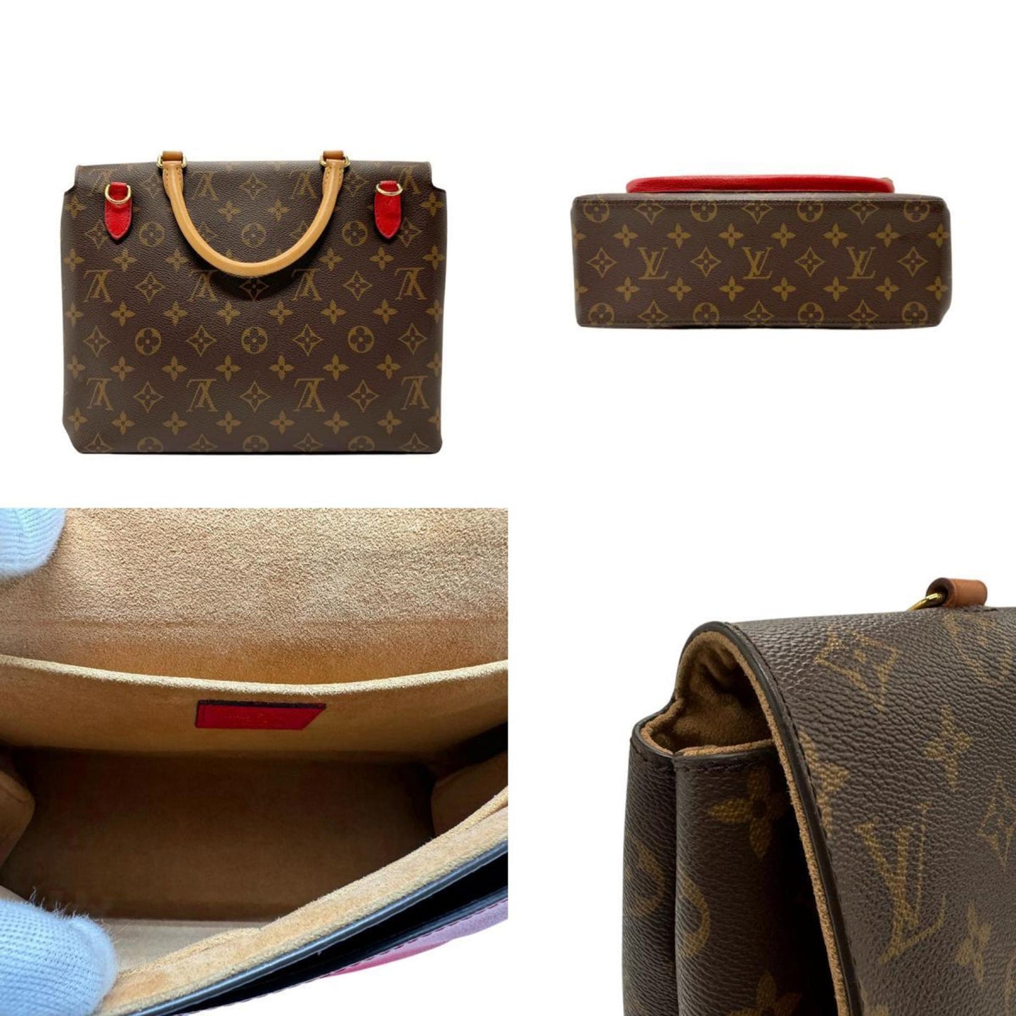 Louis Vuitton Marignan, Brown, Canvas, handbag