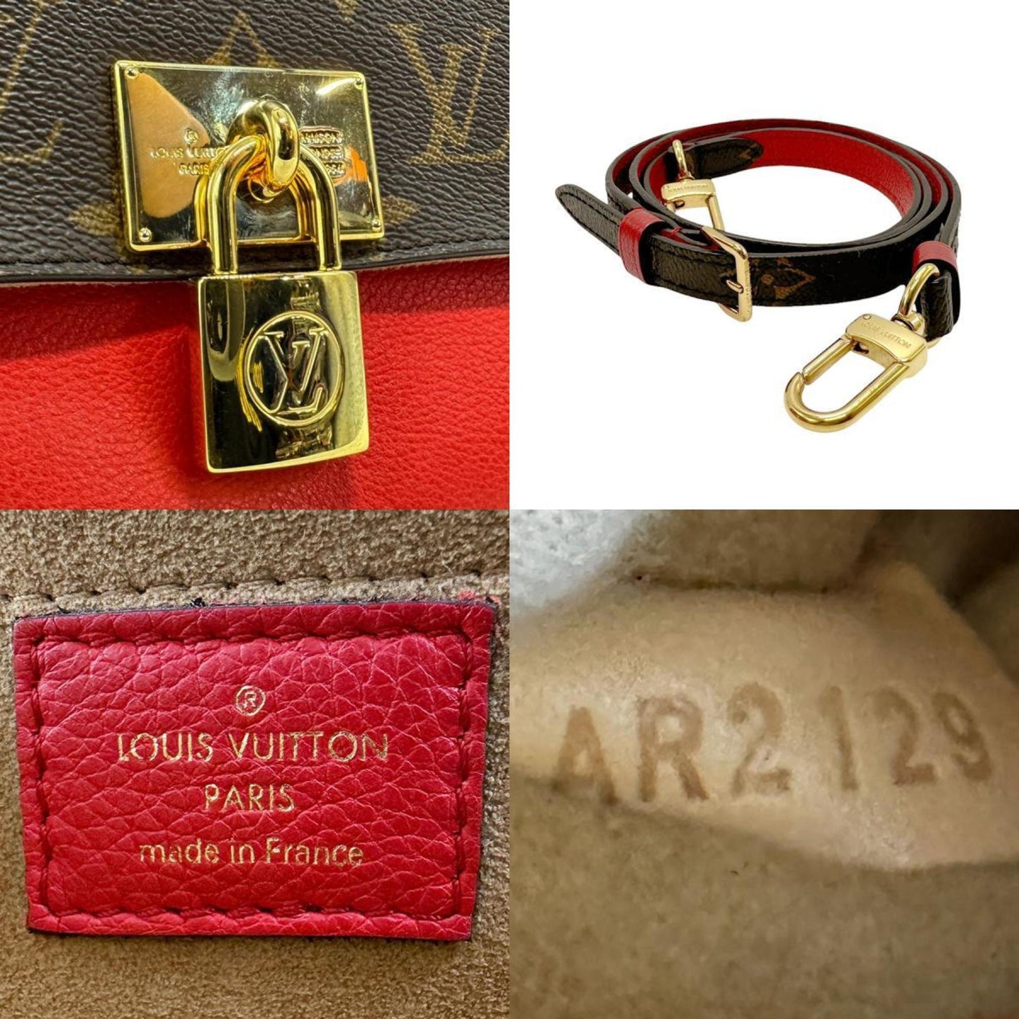 Louis Vuitton Marignan, Brown, Canvas, handbag