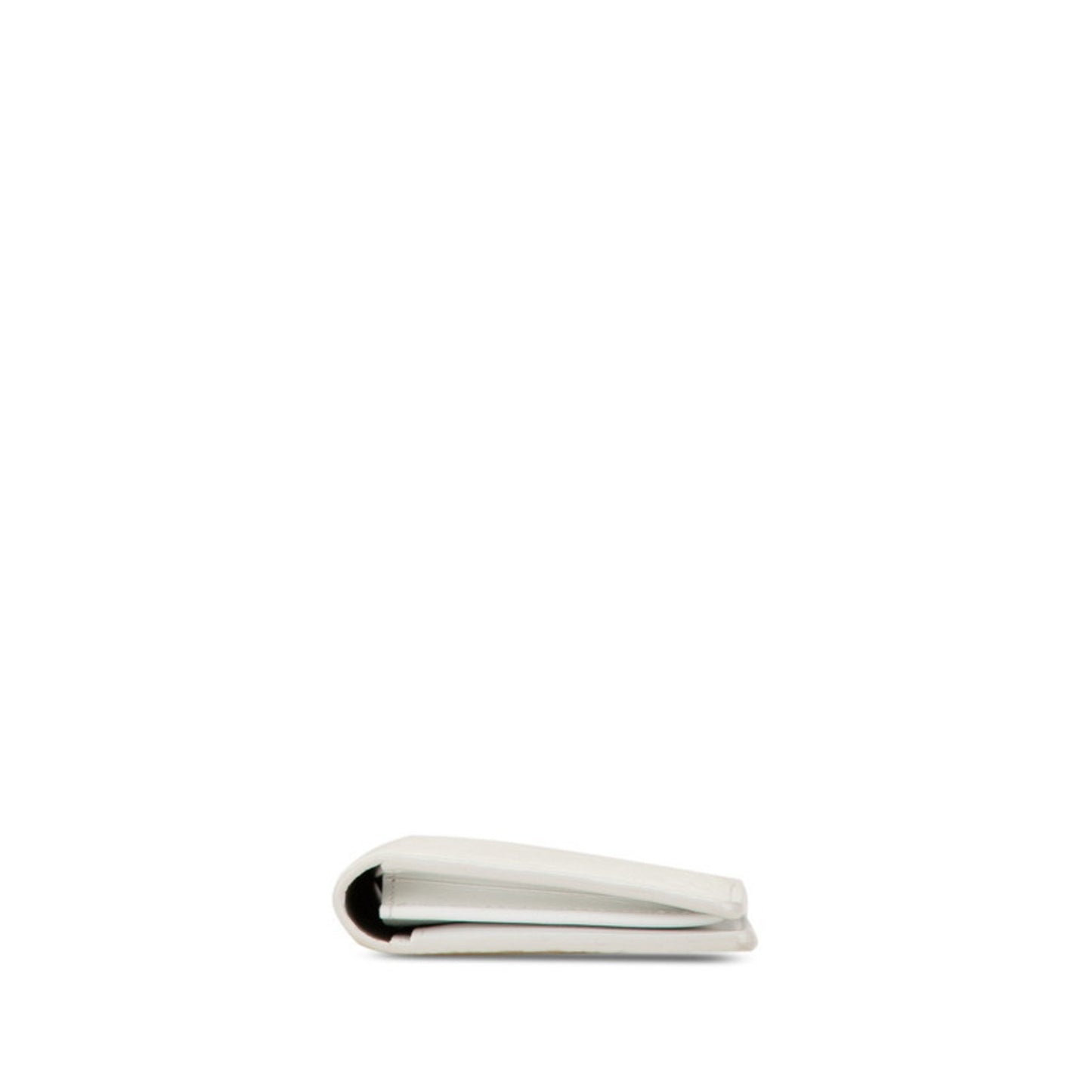 Louis Vuitton Brazza, White, Leather, wallet