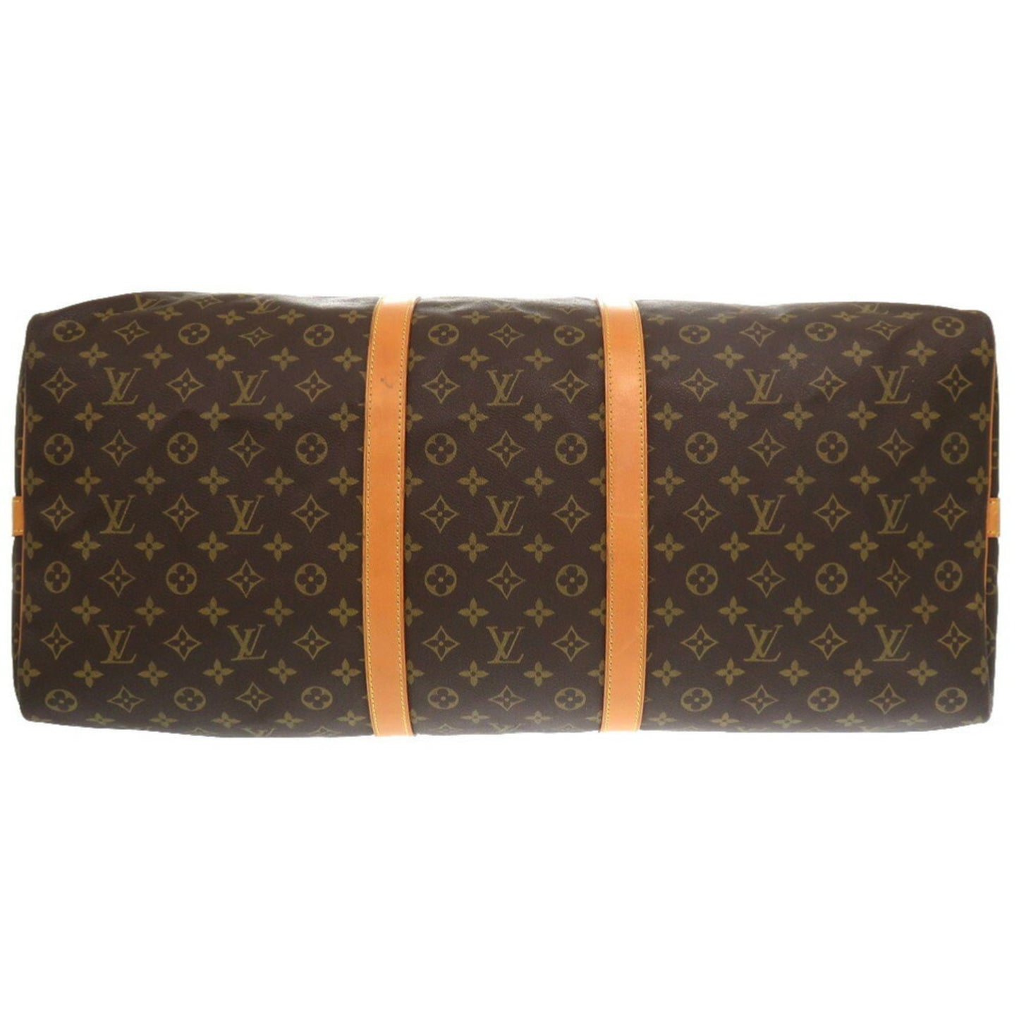 Louis Vuitton Keepall Bandoulière 60, Brown, Canvas, travel