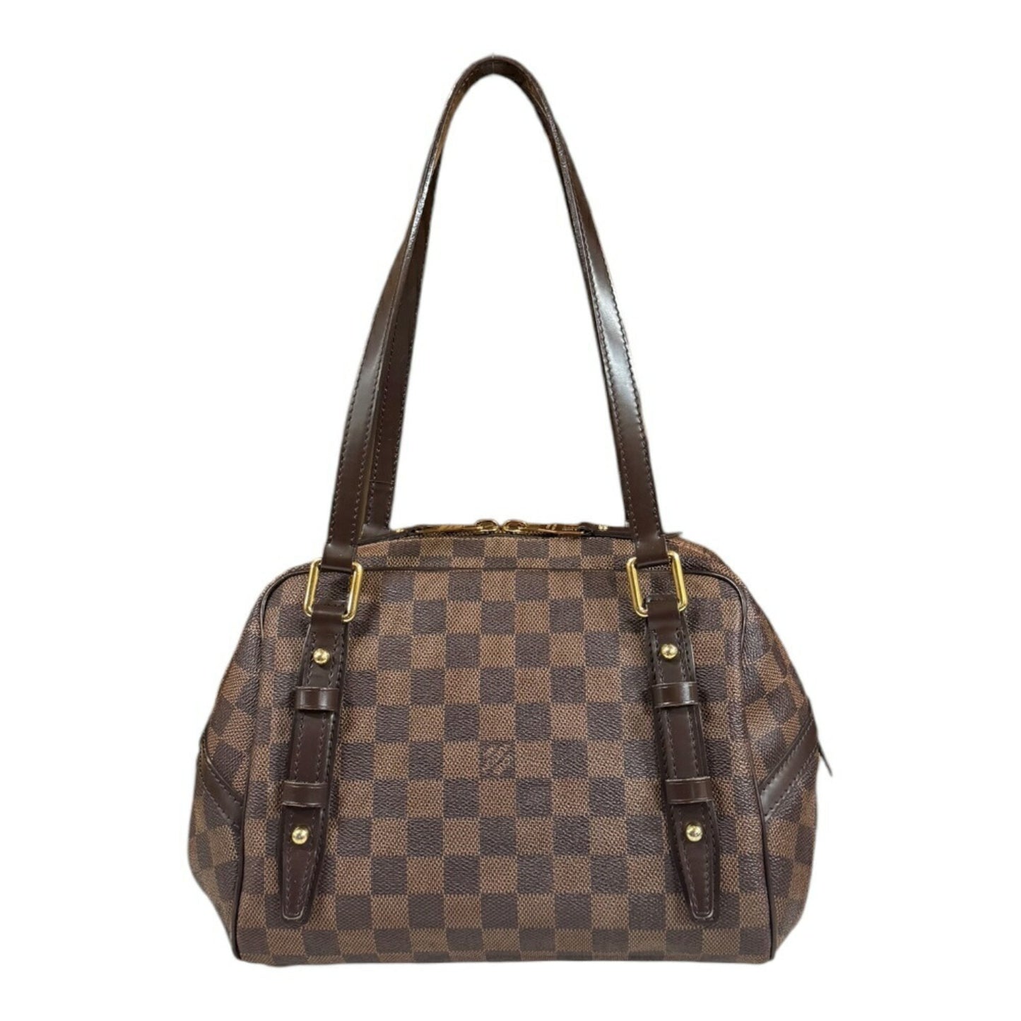 Louis Vuitton Rivington, Brown, Canvas, shoulder
