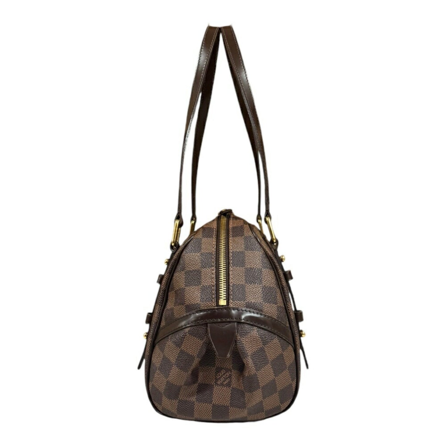 Louis Vuitton Rivington, Brown, Canvas, shoulder