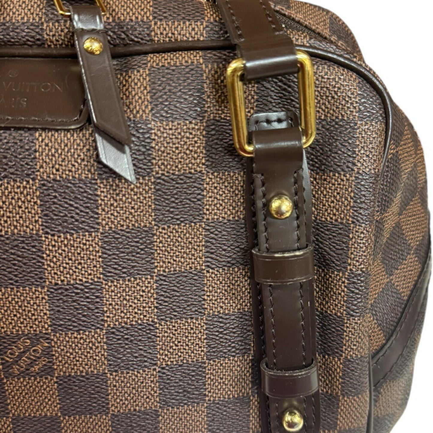 Louis Vuitton Rivington, Brown, Canvas, shoulder