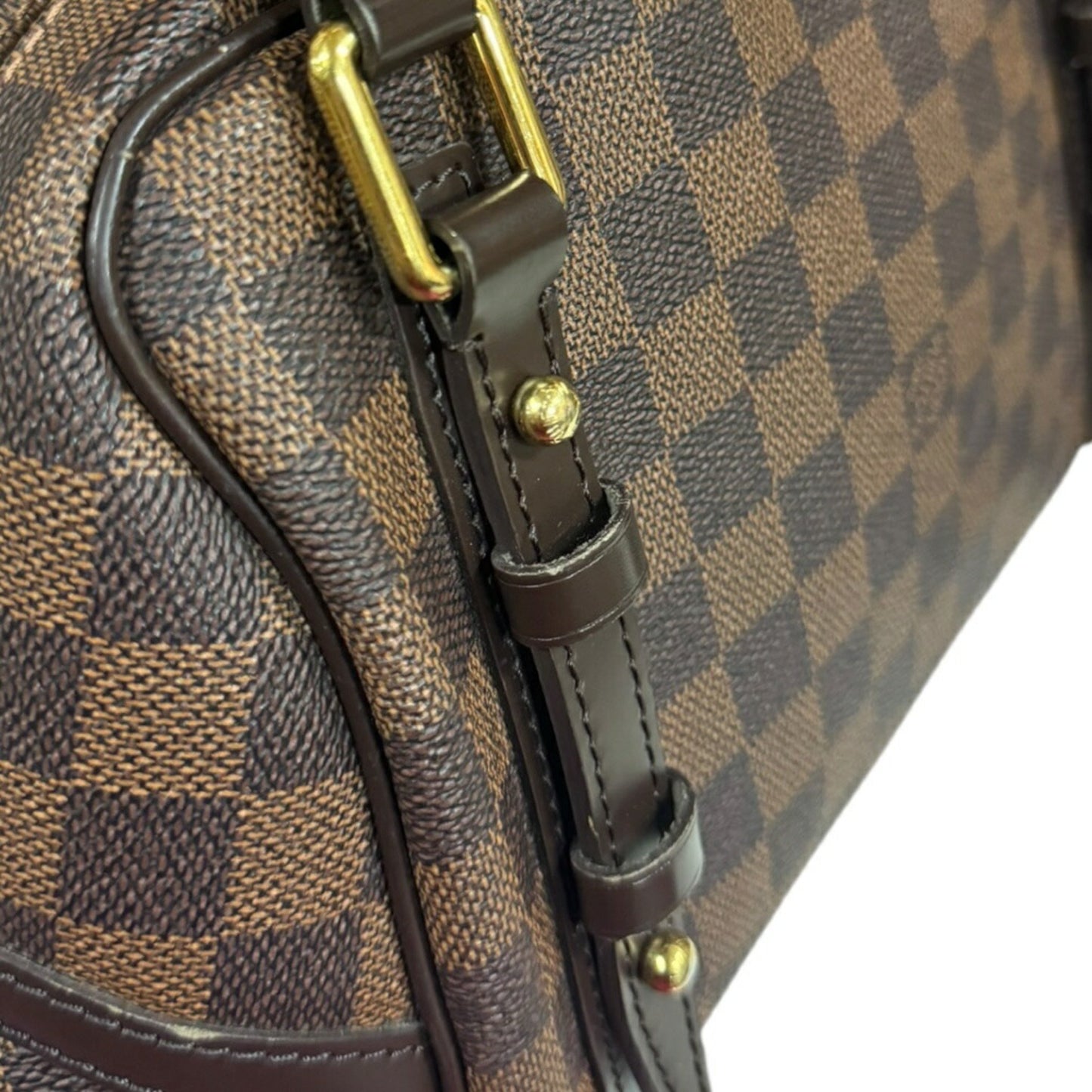 Louis Vuitton Rivington, Brown, Canvas, shoulder