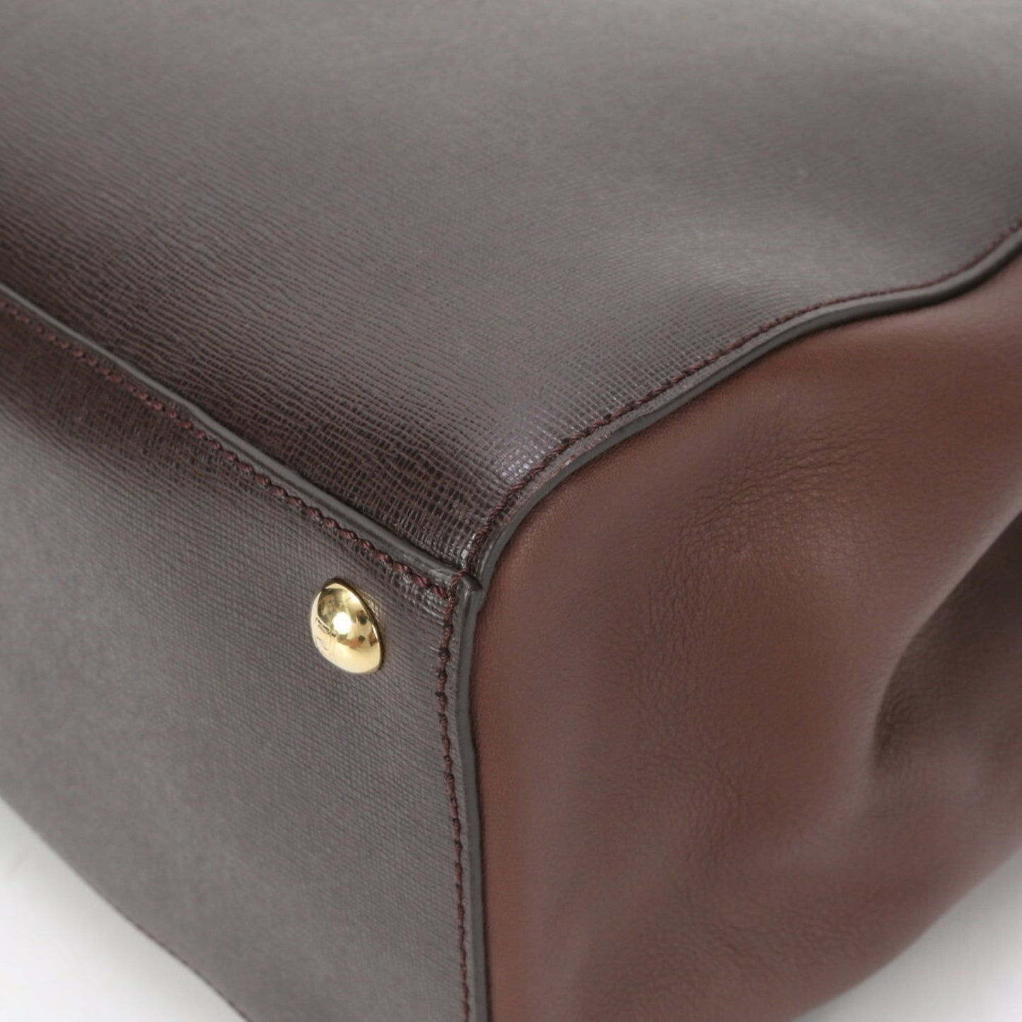 Fendi 2Jours, Brown, Leather, shoulder