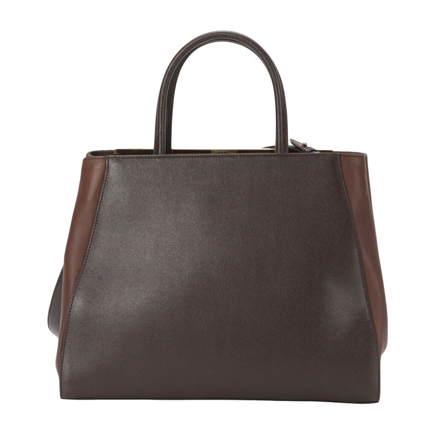 Fendi 2Jours, Brown, Leather, shoulder