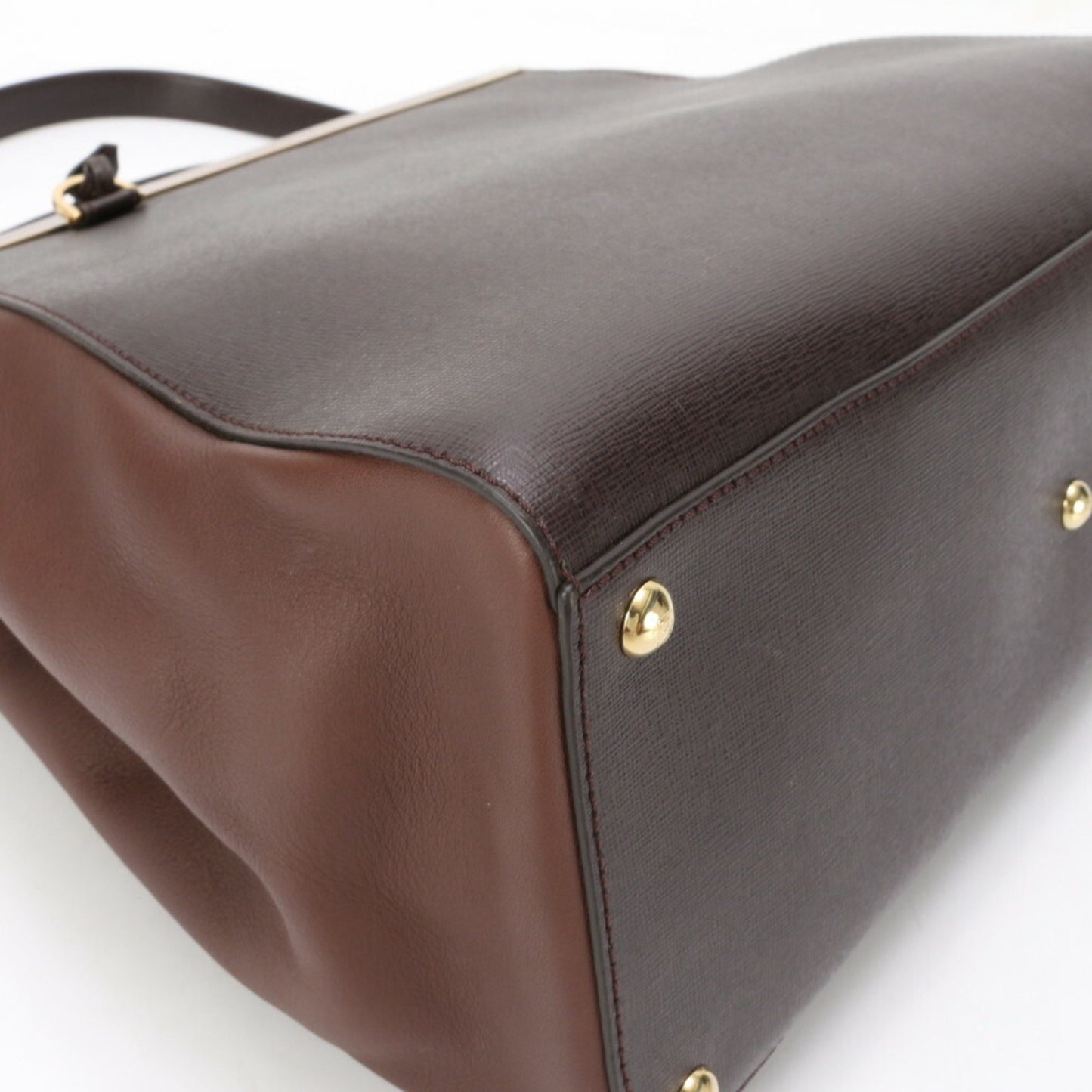 Fendi 2Jours, Brown, Leather, shoulder