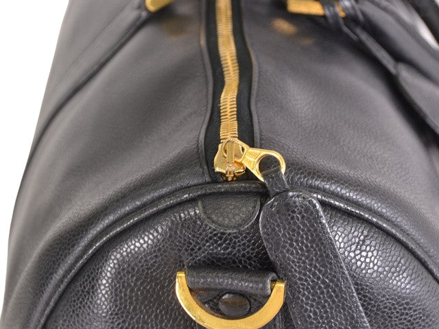 Chanel Cc, Black, Leather, travel