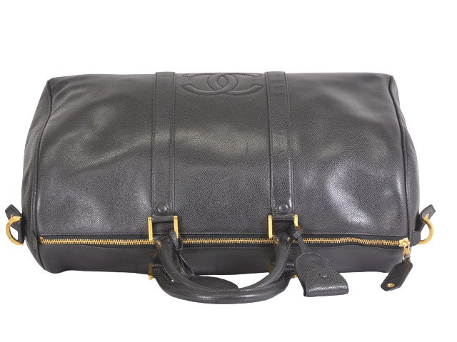 Chanel Cc, Black, Leather, travel