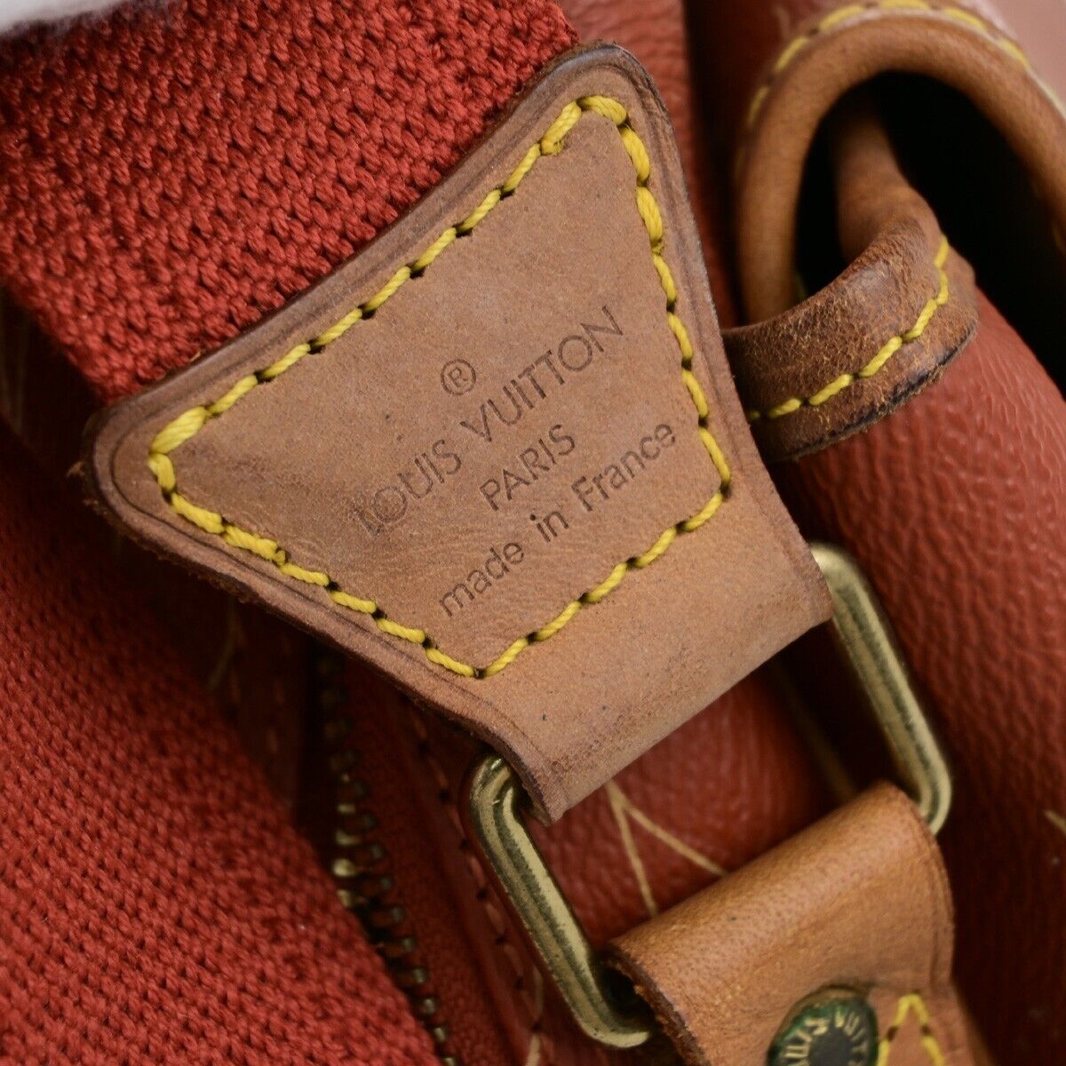 Louis Vuitton America's Cup, Red, Leather, shoulder
