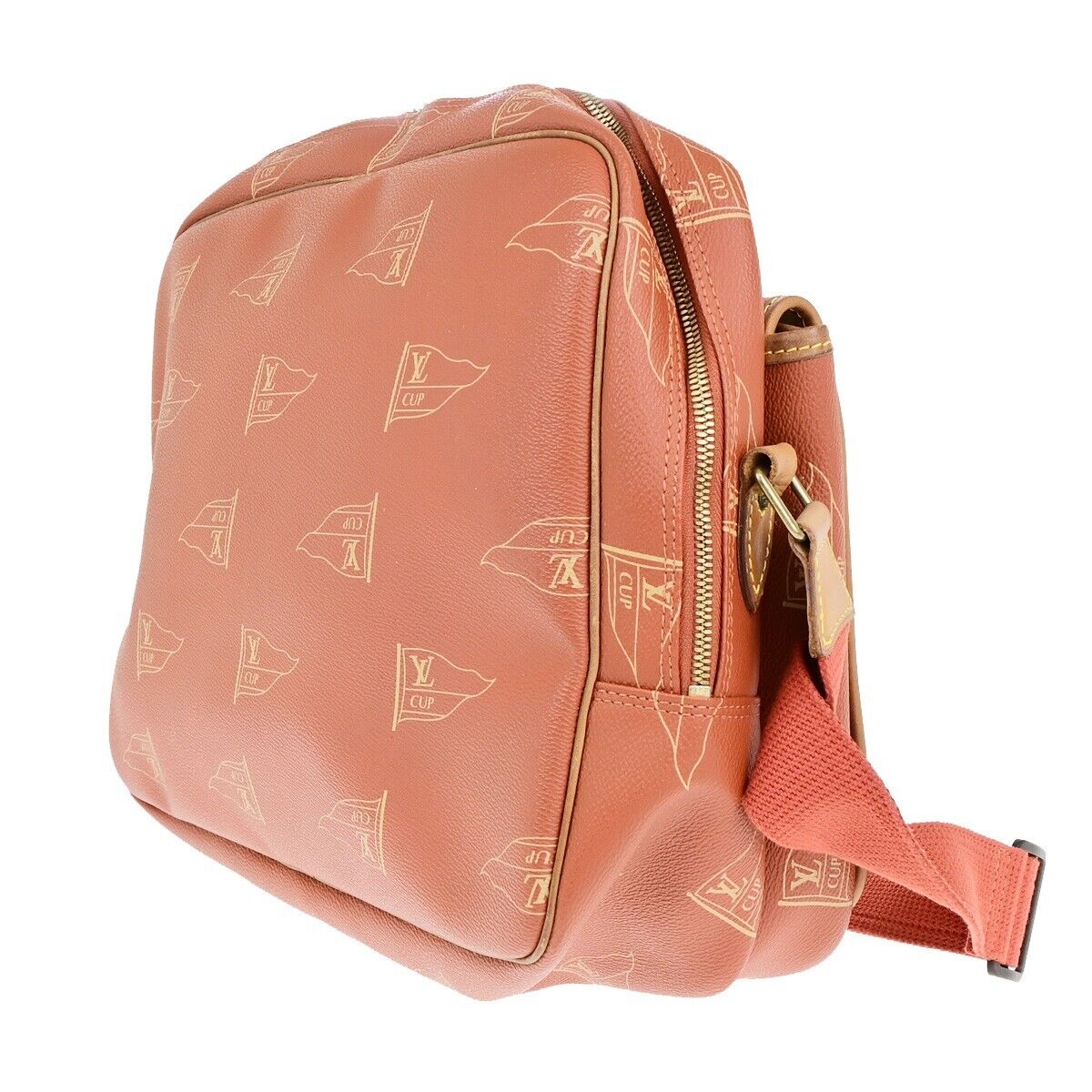 Louis Vuitton America's Cup, Red, Leather, shoulder