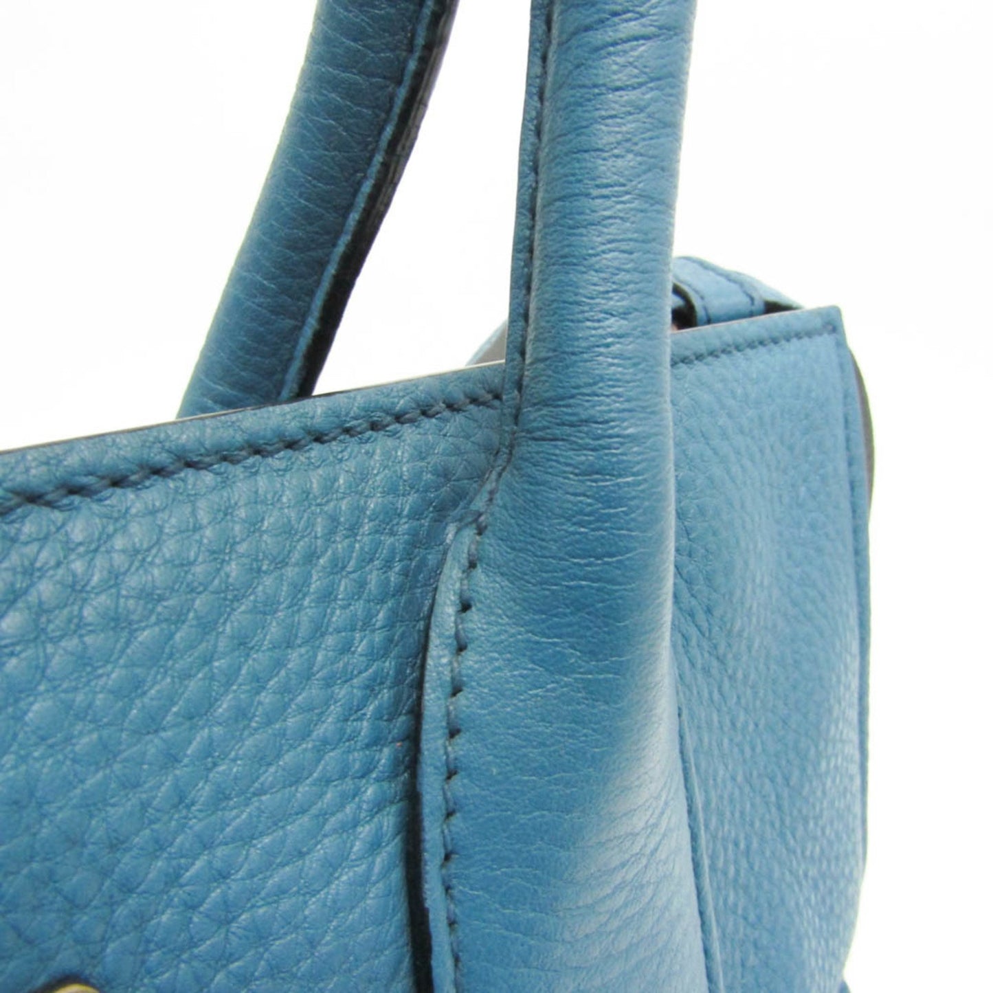 Prada Daino, Blue, Leather, tote