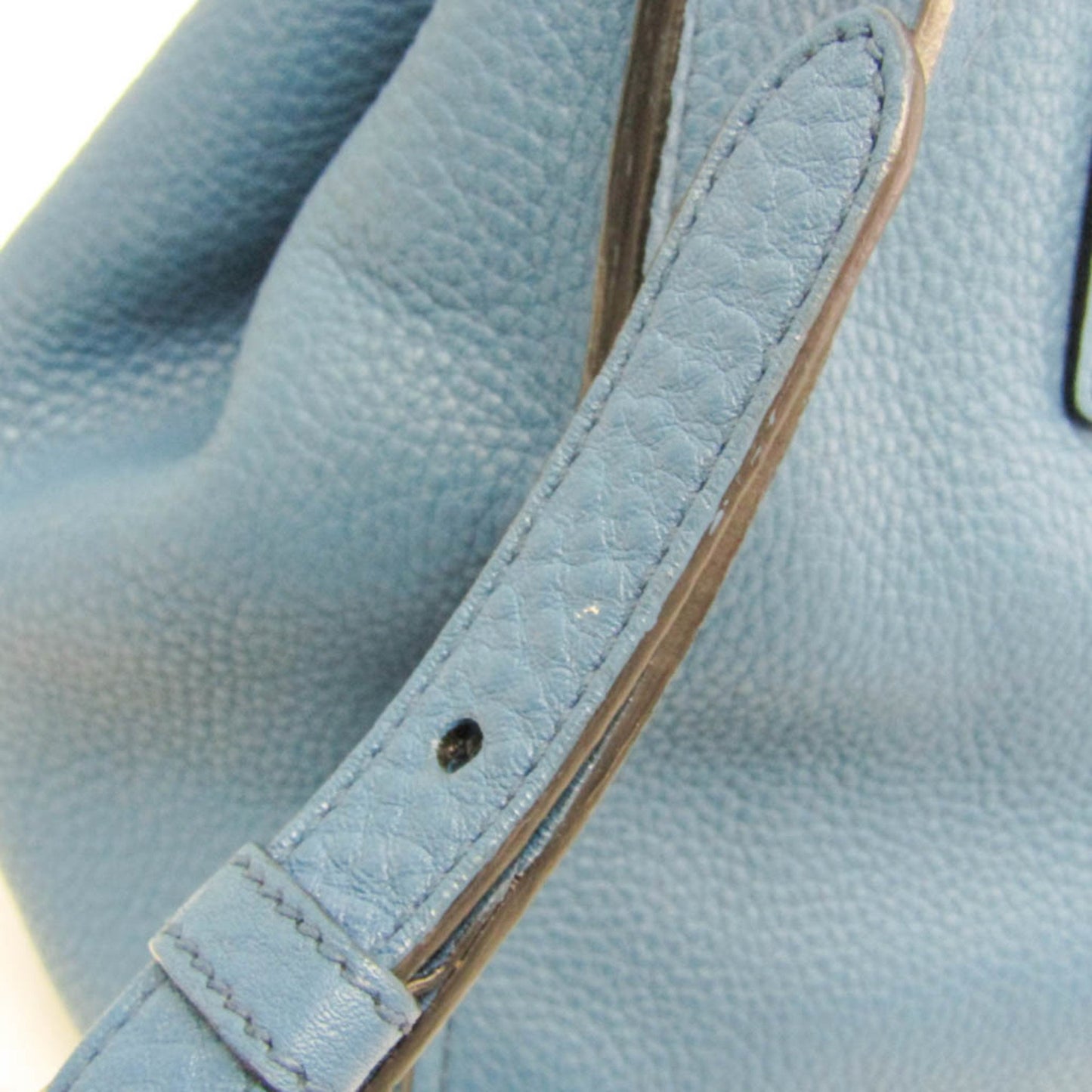 Prada Daino, Blue, Leather, tote