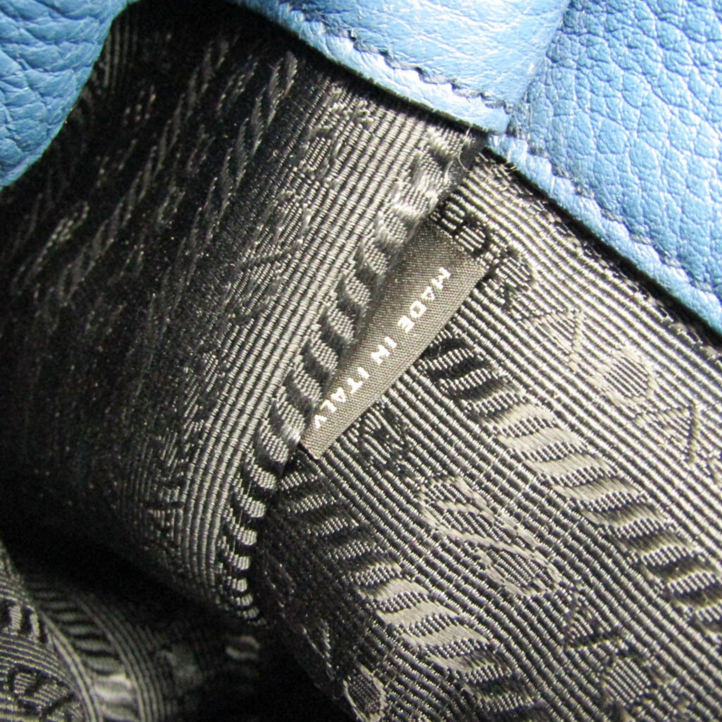 Prada Daino, Blue, Leather, tote