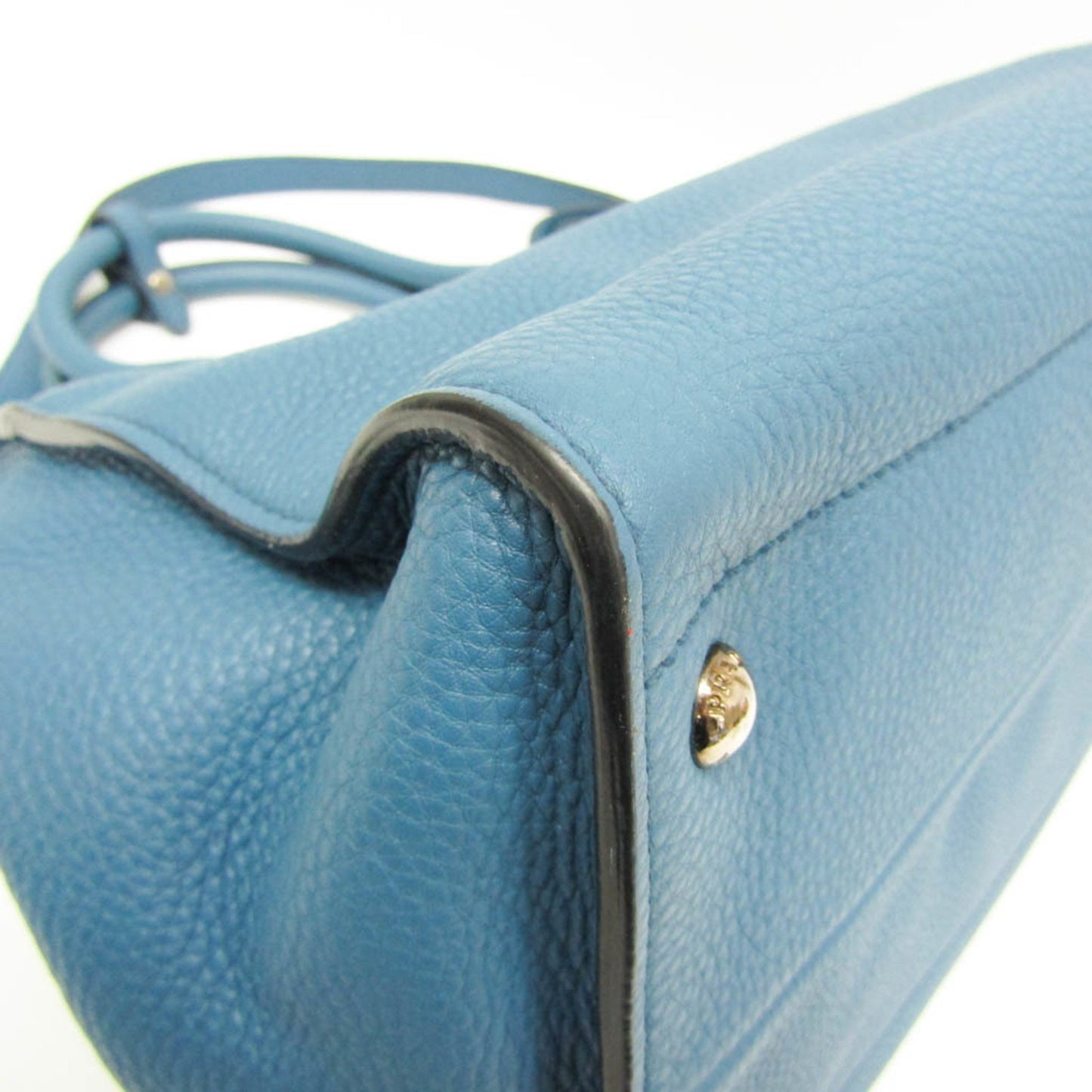 Prada Daino, Blue, Leather, tote