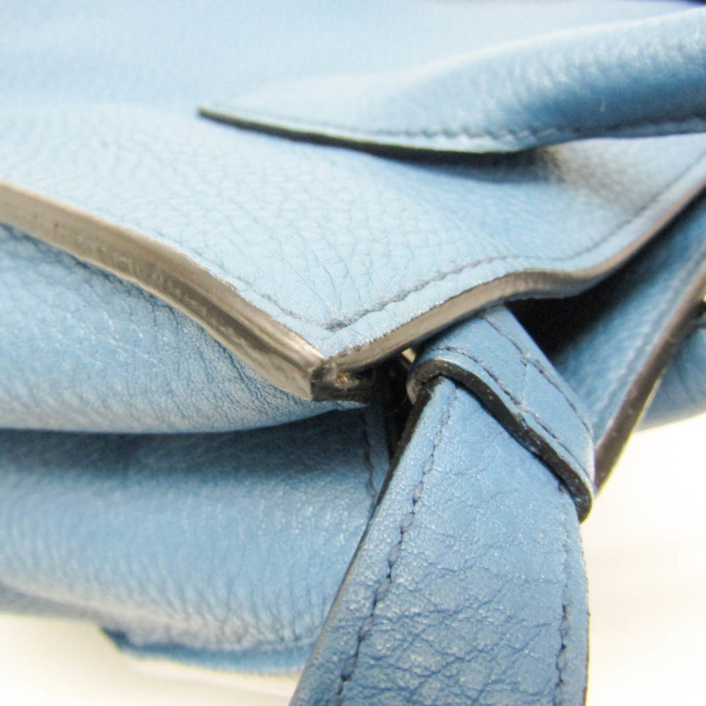 Prada Daino, Blue, Leather, tote