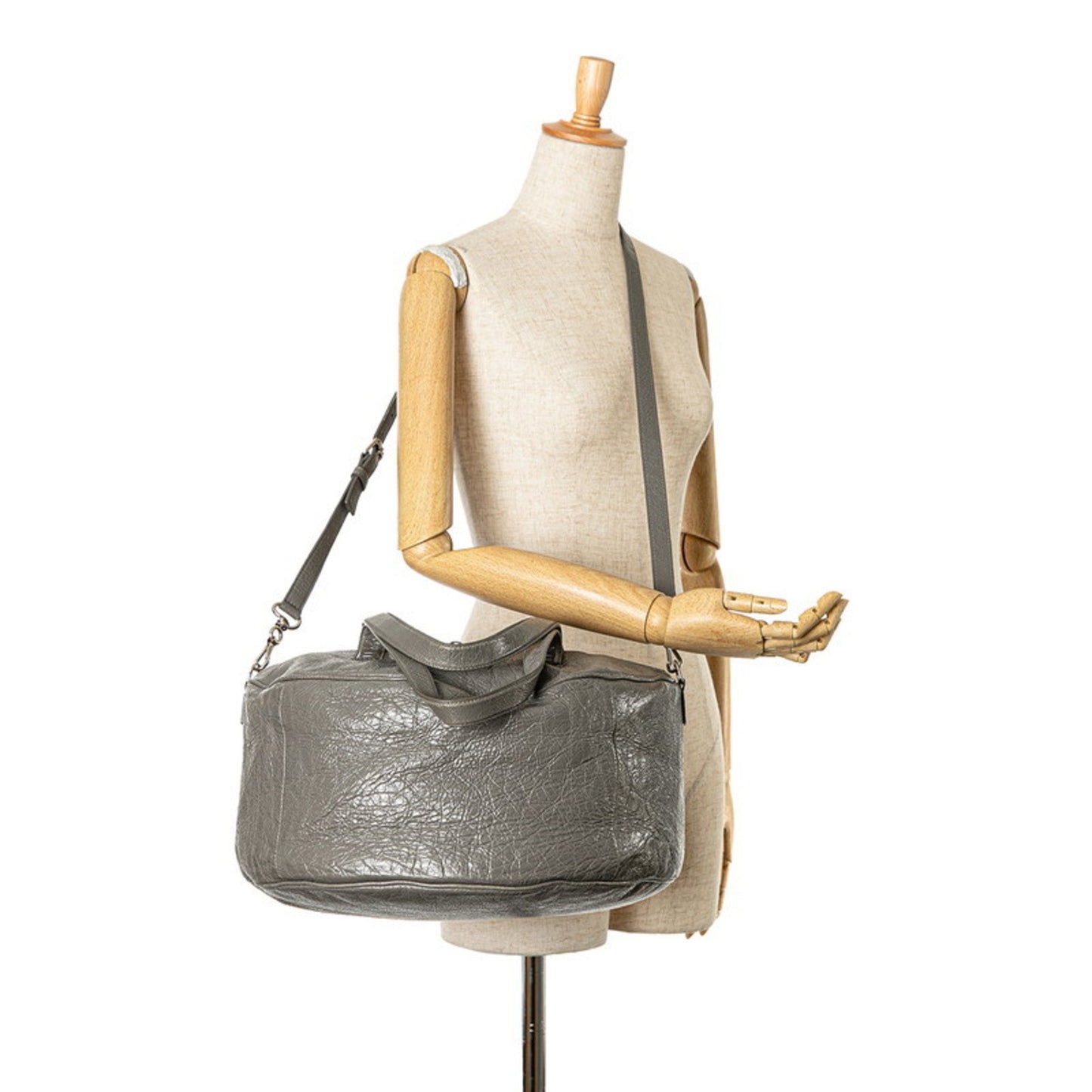 Balenciaga Air hobo, Grey, Leather, shoulder