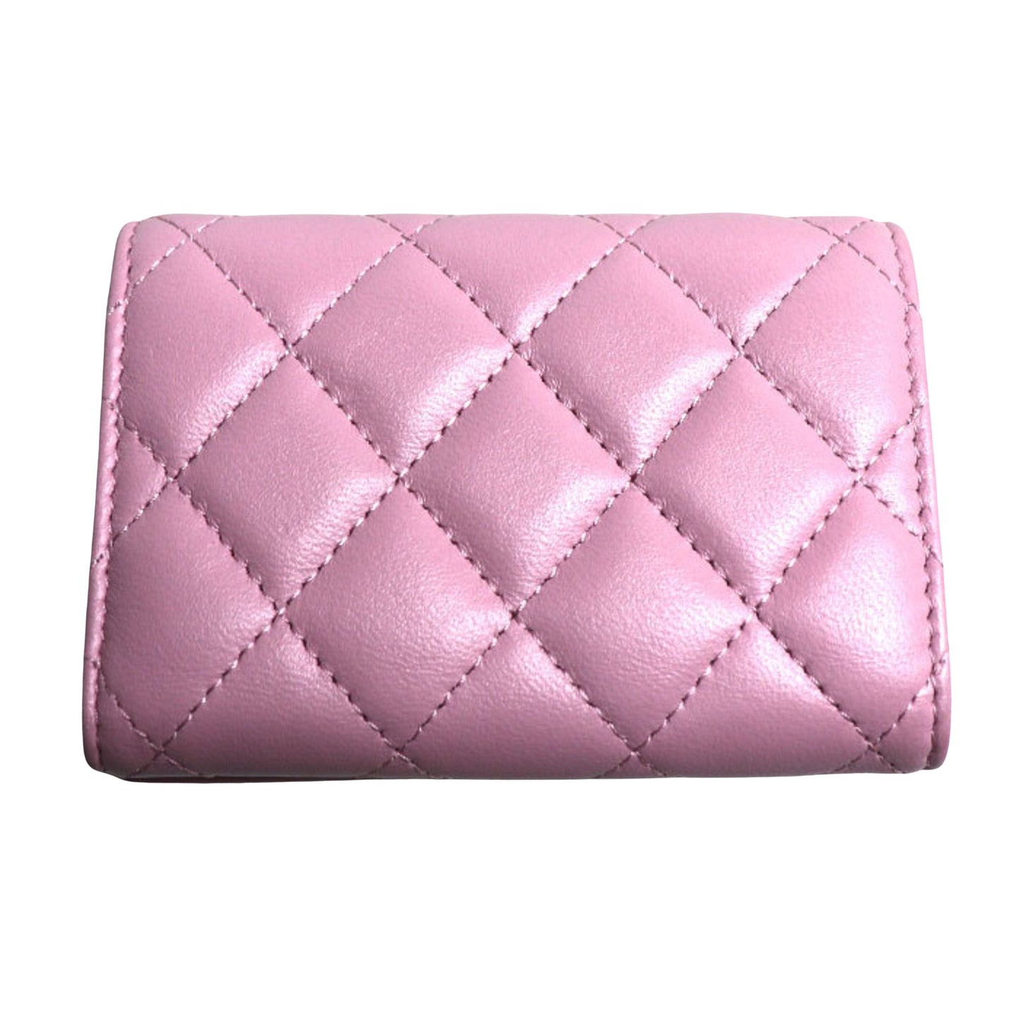 Chanel, Pink, Leather, wallet