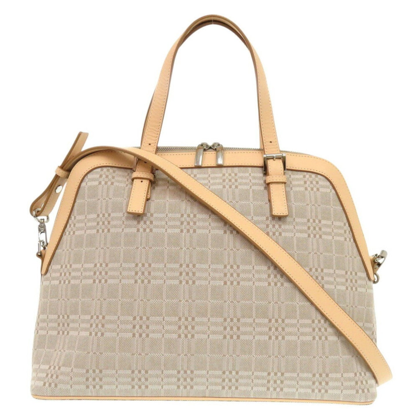 Burberry, Beige, Canvas, handbag