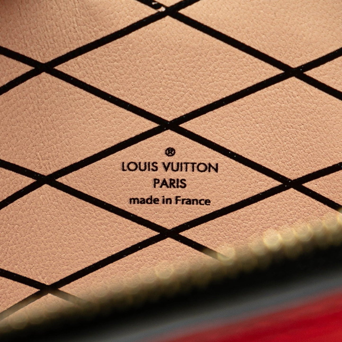 Louis Vuitton Trunk, Red, Leather, clutch