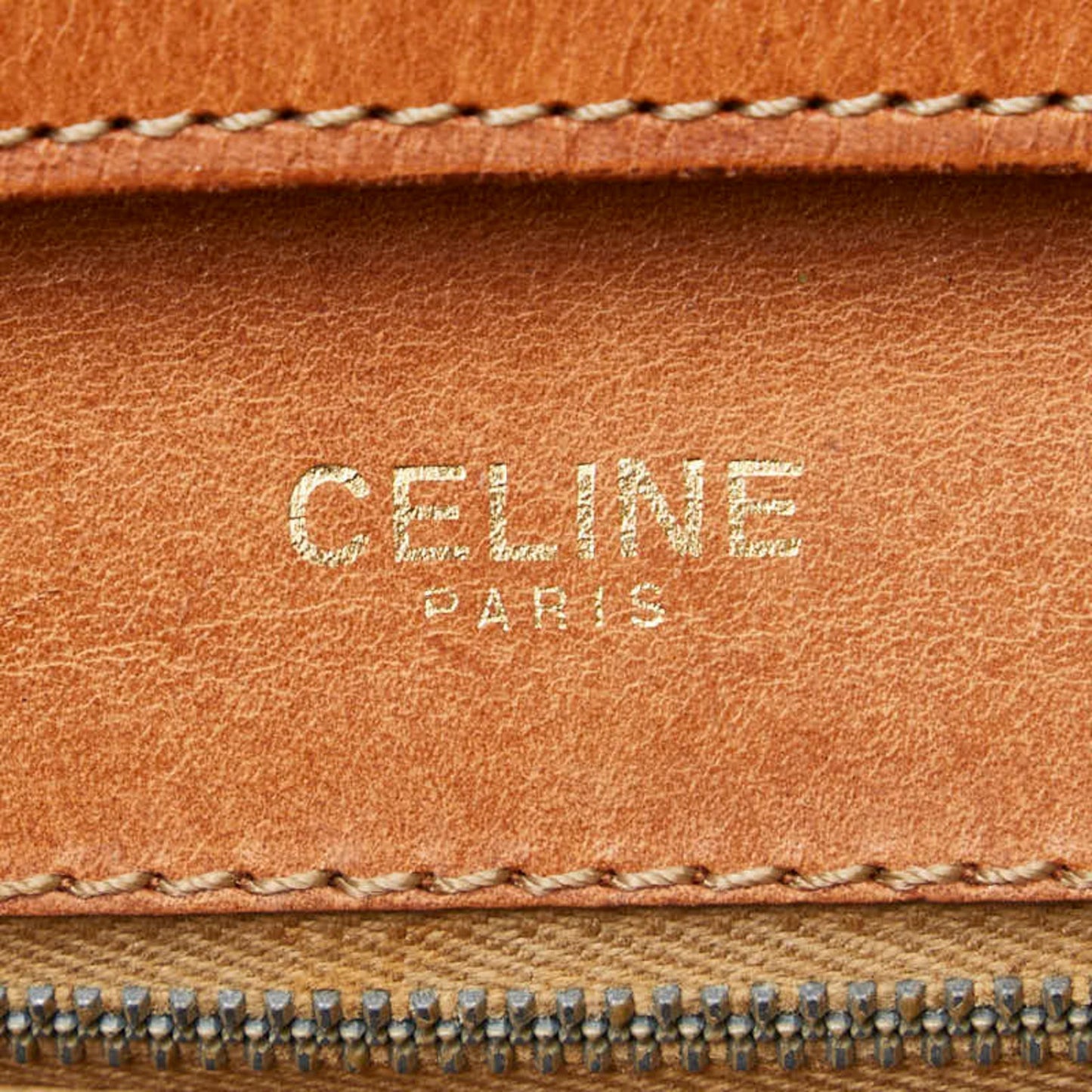 Céline Macadam, Brown, Canvas, shoulder