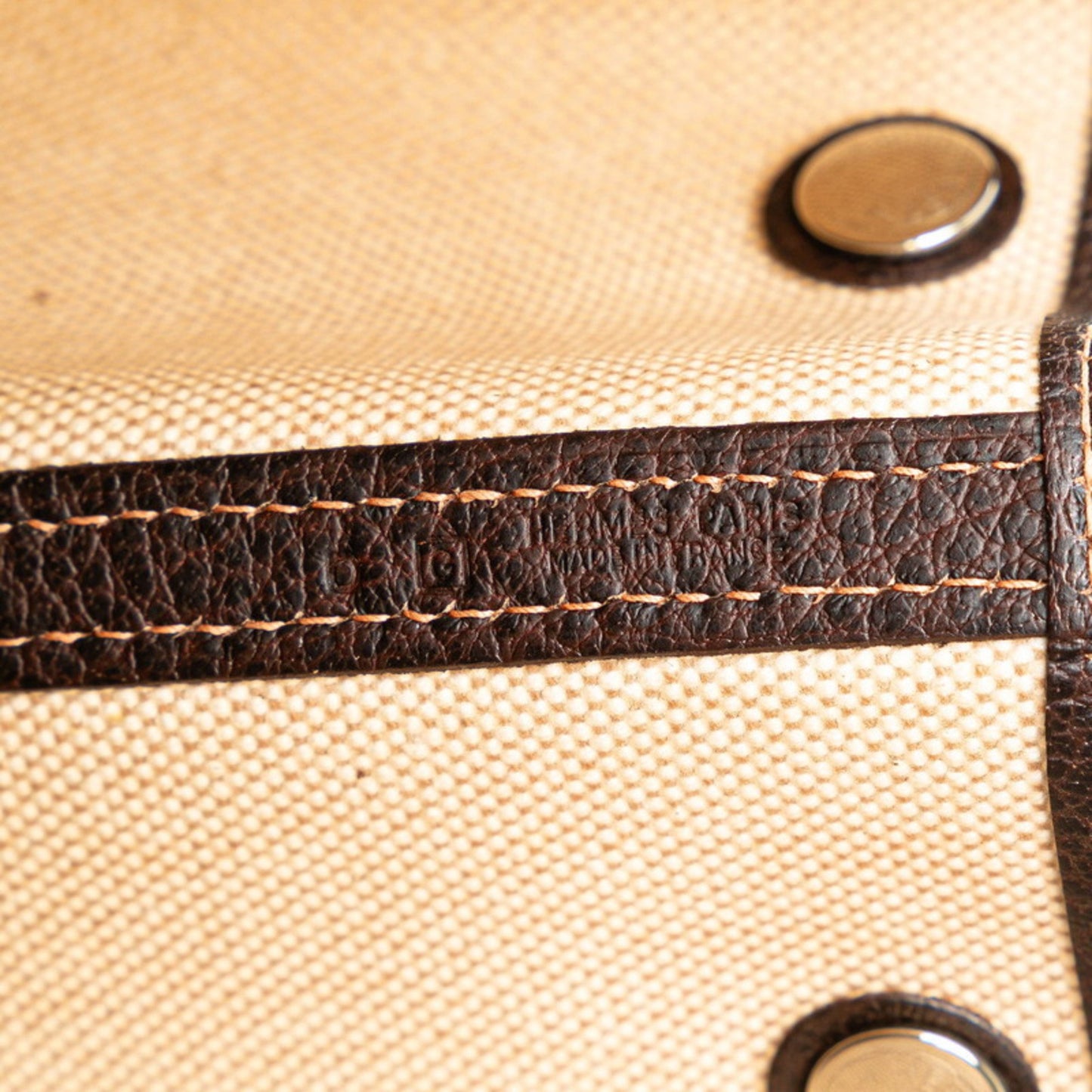 Hermès Garden Party, Beige, Canvas, handbag