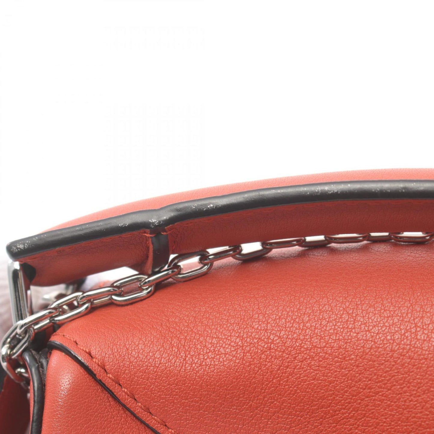 Loewe Puzzle, Orange, Leather, handbag