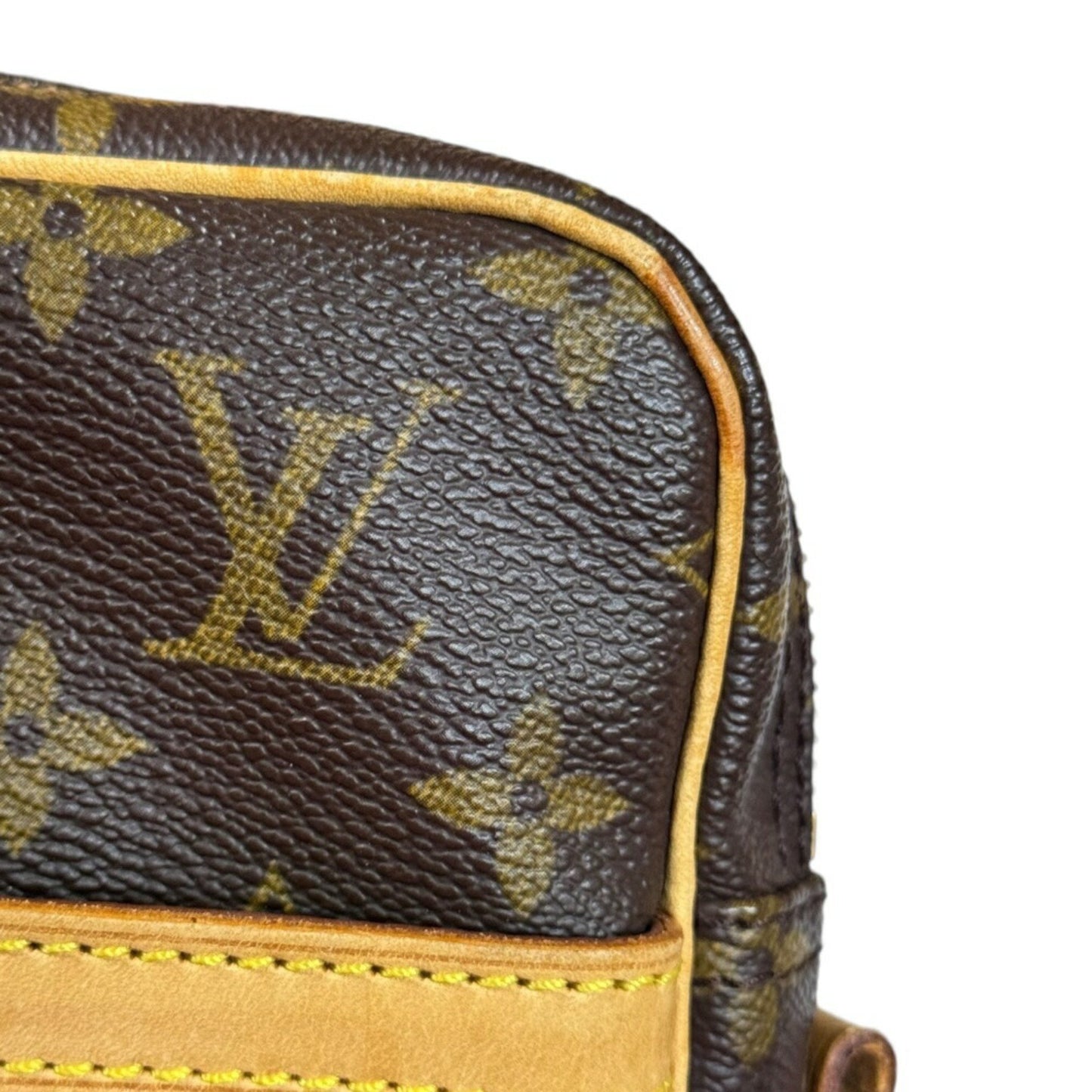 Louis Vuitton Danube, Brown, Canvas, shoulder