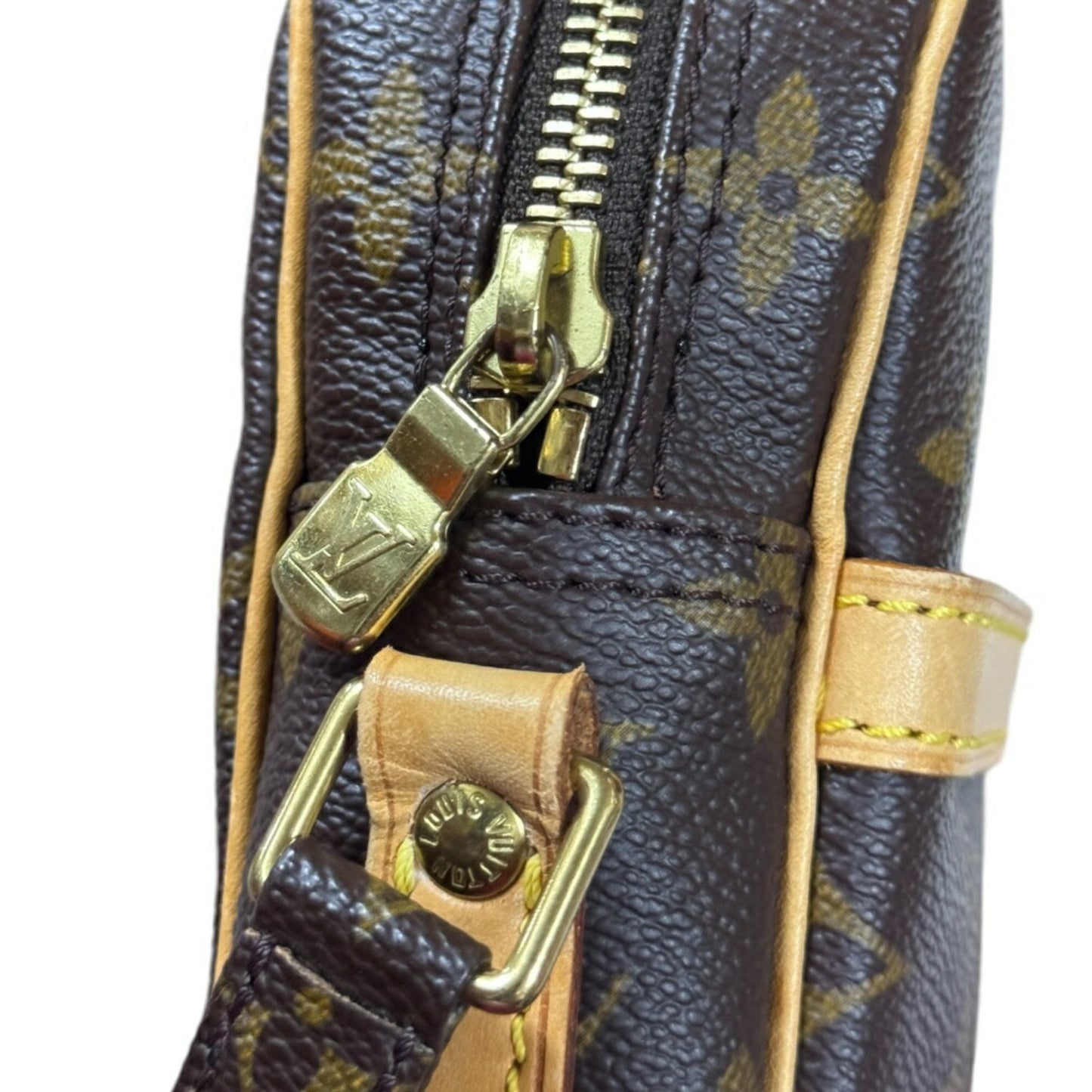 Louis Vuitton Danube, Brown, Canvas, shoulder