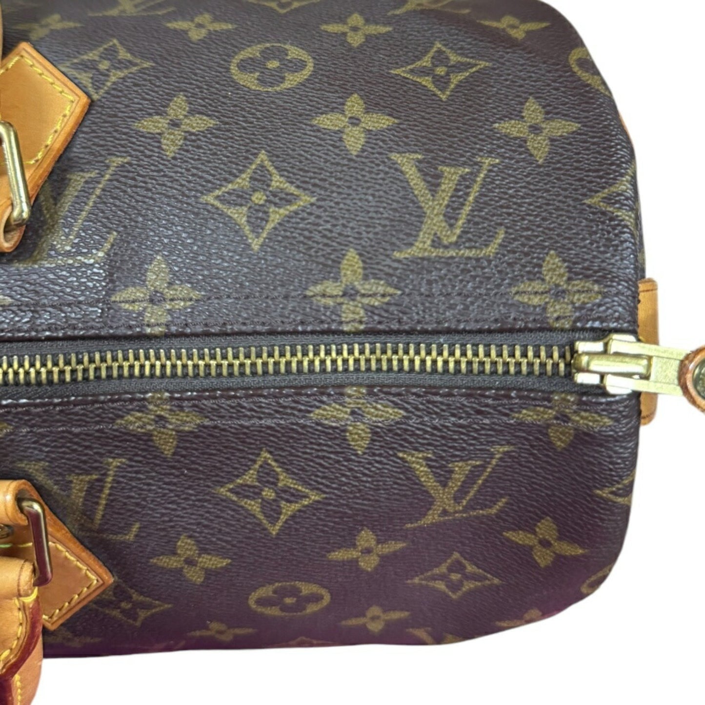 Louis Vuitton Speedy 40, Brown, Canvas, travel