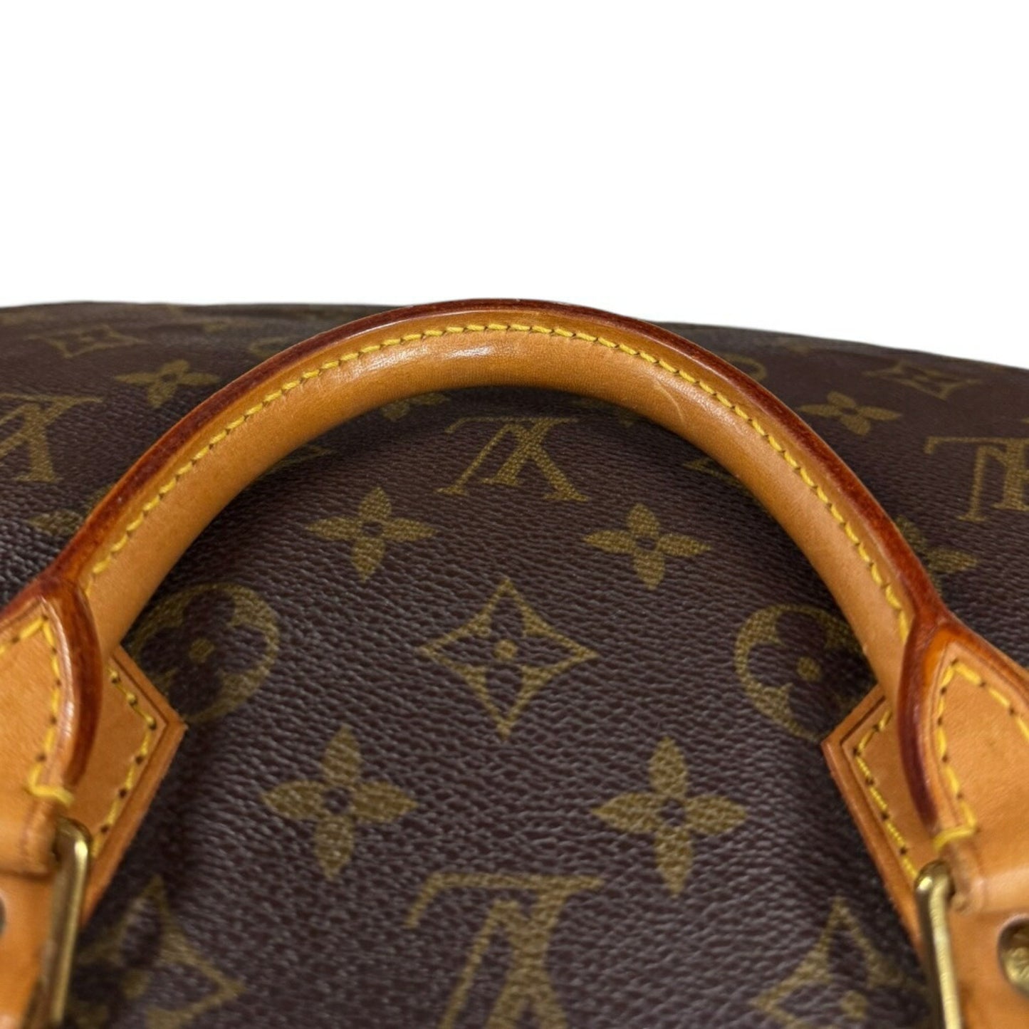 Louis Vuitton Speedy 40, Brown, Canvas, travel