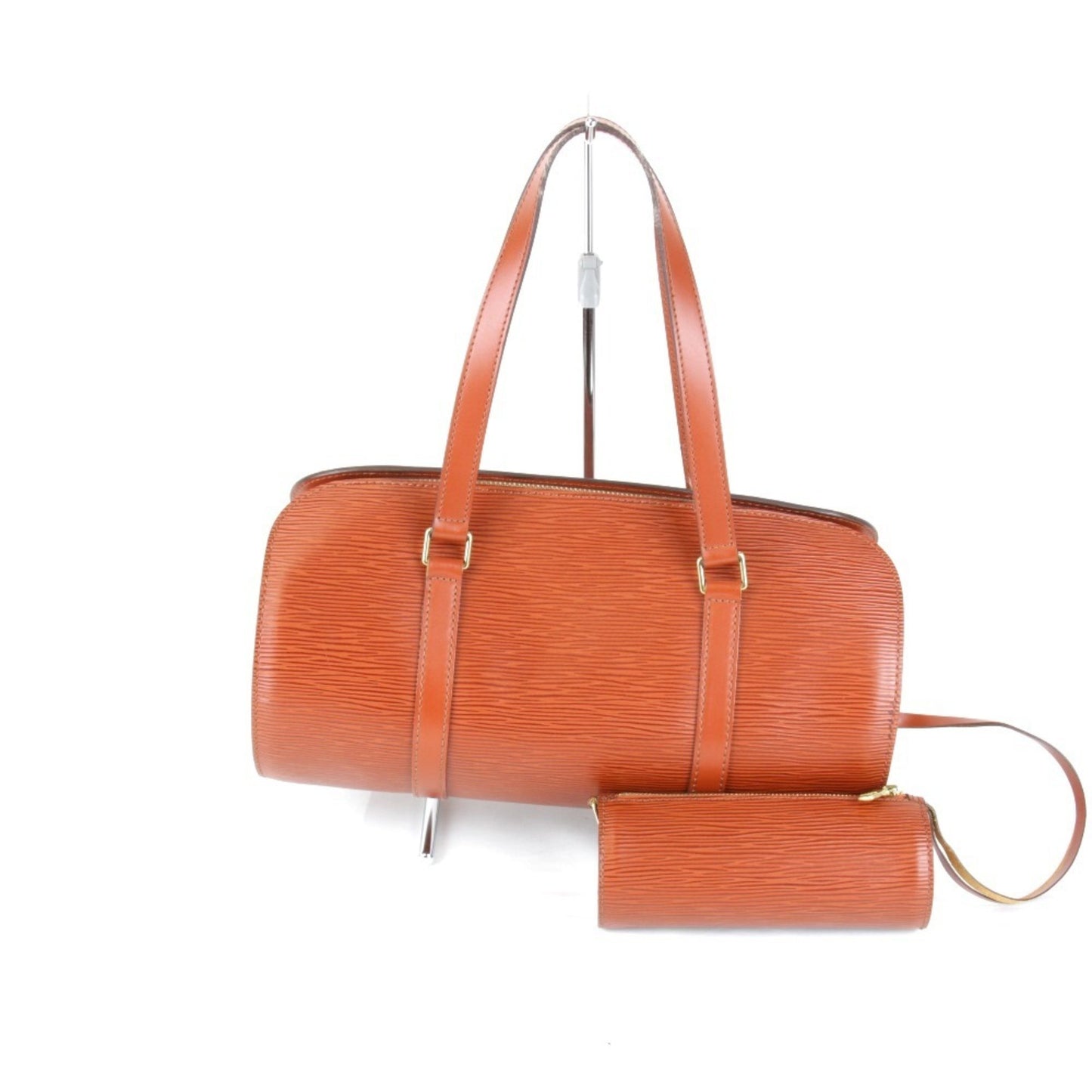Louis Vuitton Soufflot, Brown, Leather, handbag