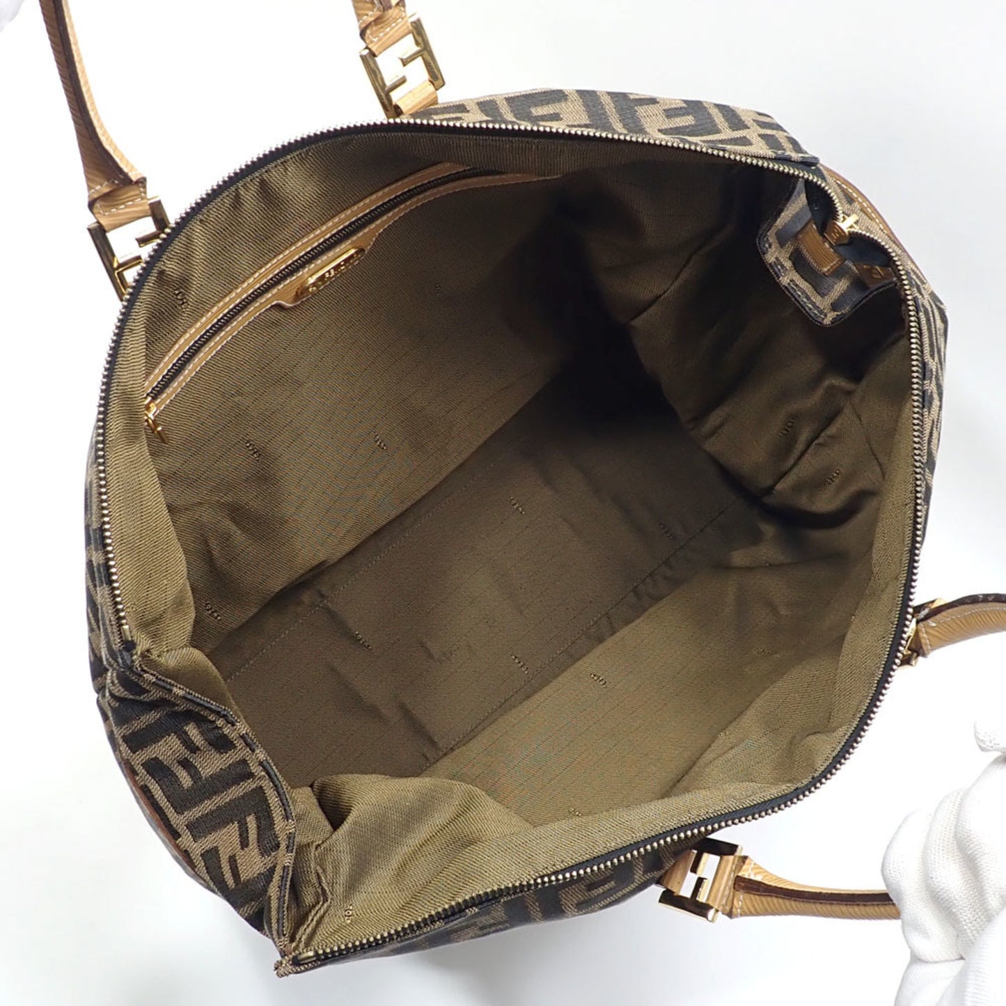 Fendi, Brown, Canvas, tote