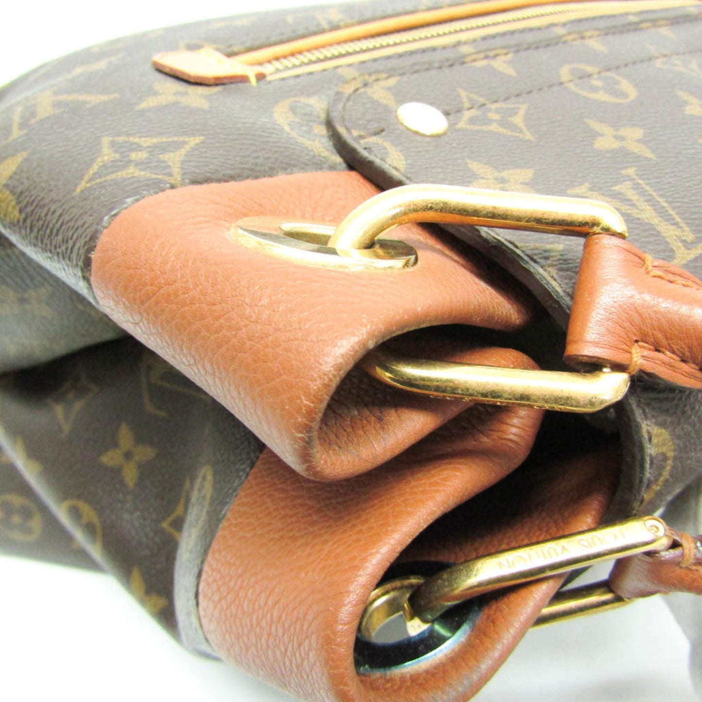 Louis Vuitton Olympe, Brown, Canvas, handbag