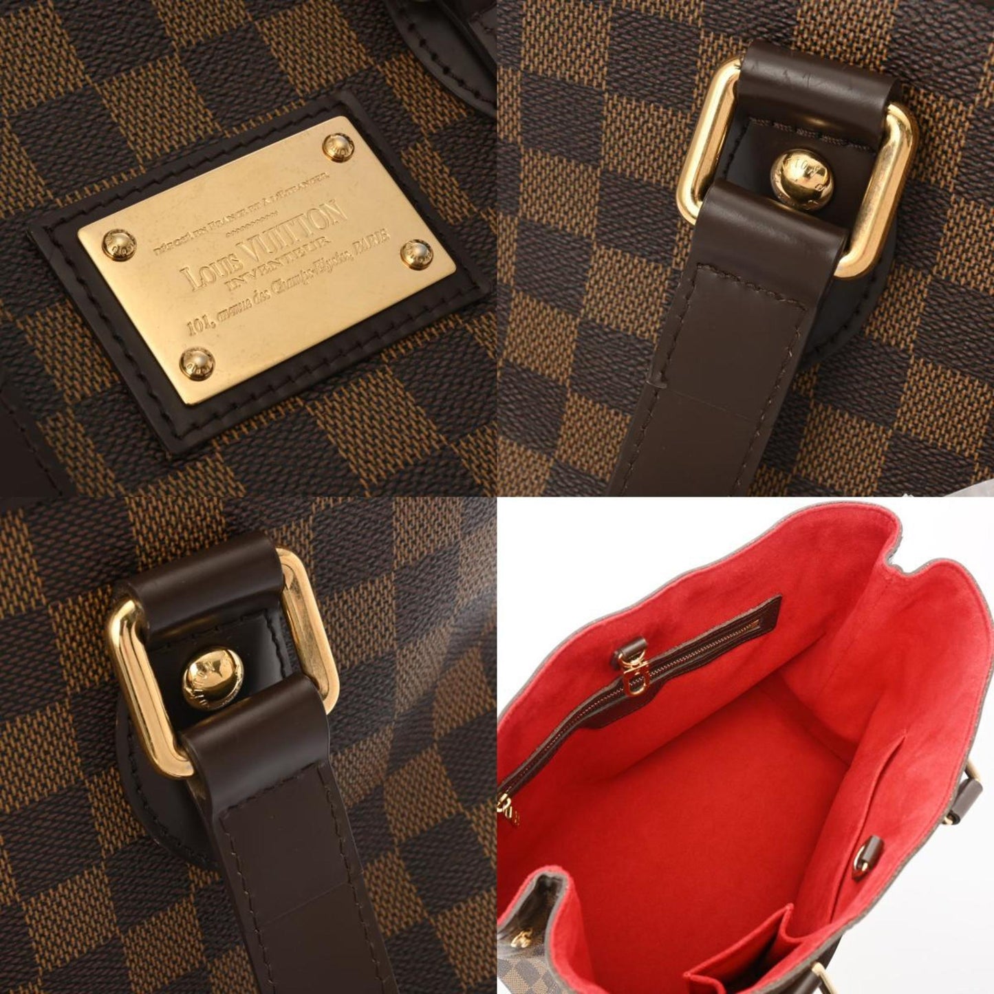 Louis Vuitton Hampstead, Brown, Canvas, handbag